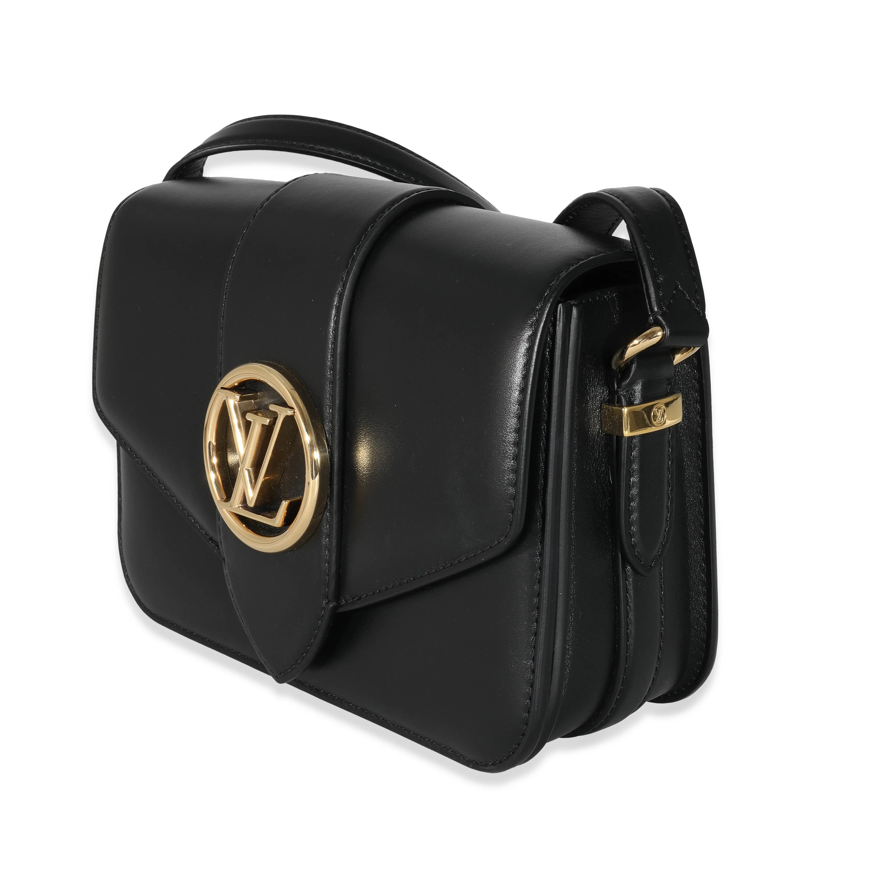 Louis Vuitton Black Smooth Calfskin LV Pont 9 MM - Image 2