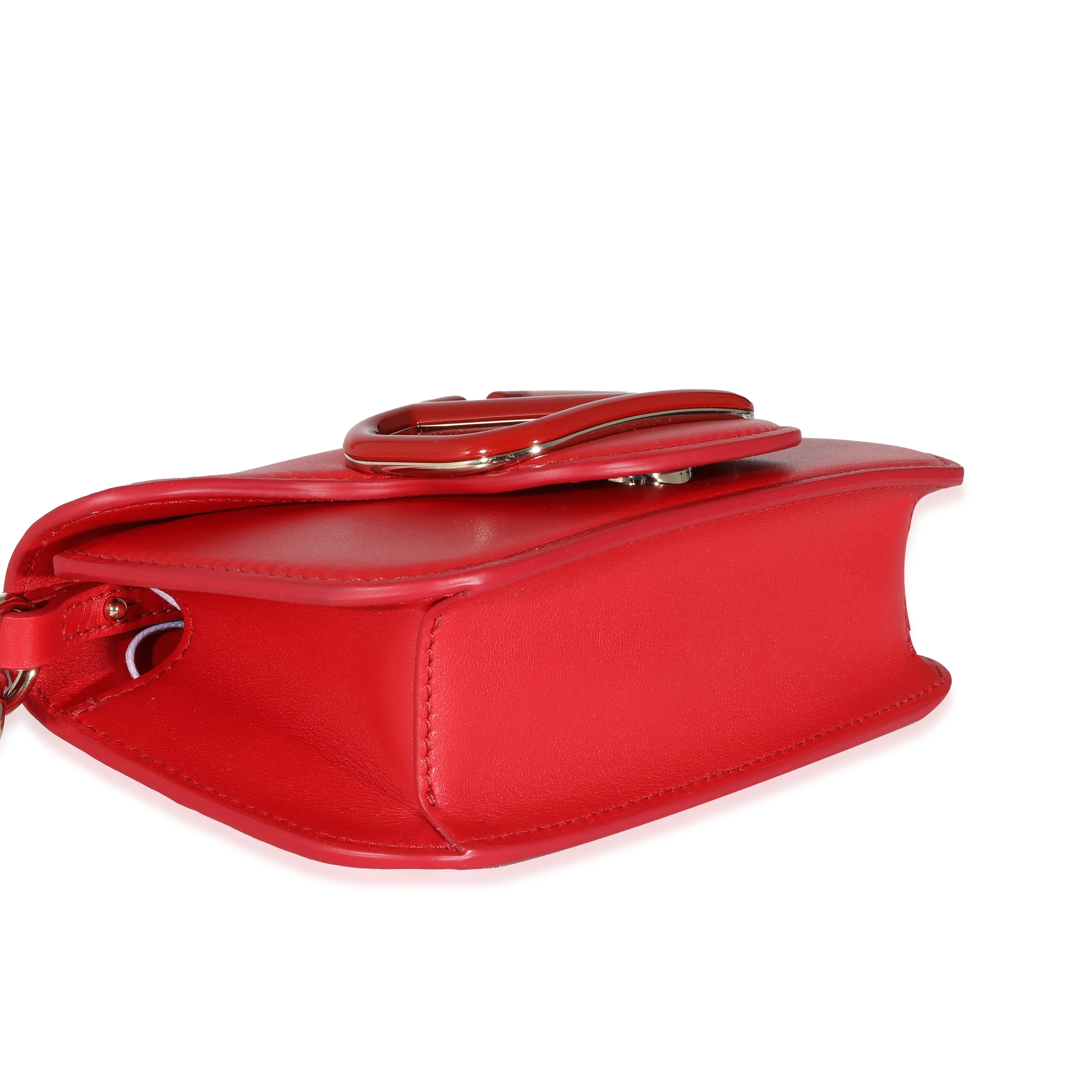 Valentino Rouge Pur Calfskin Small Vlogo Loco Bag - Image 5