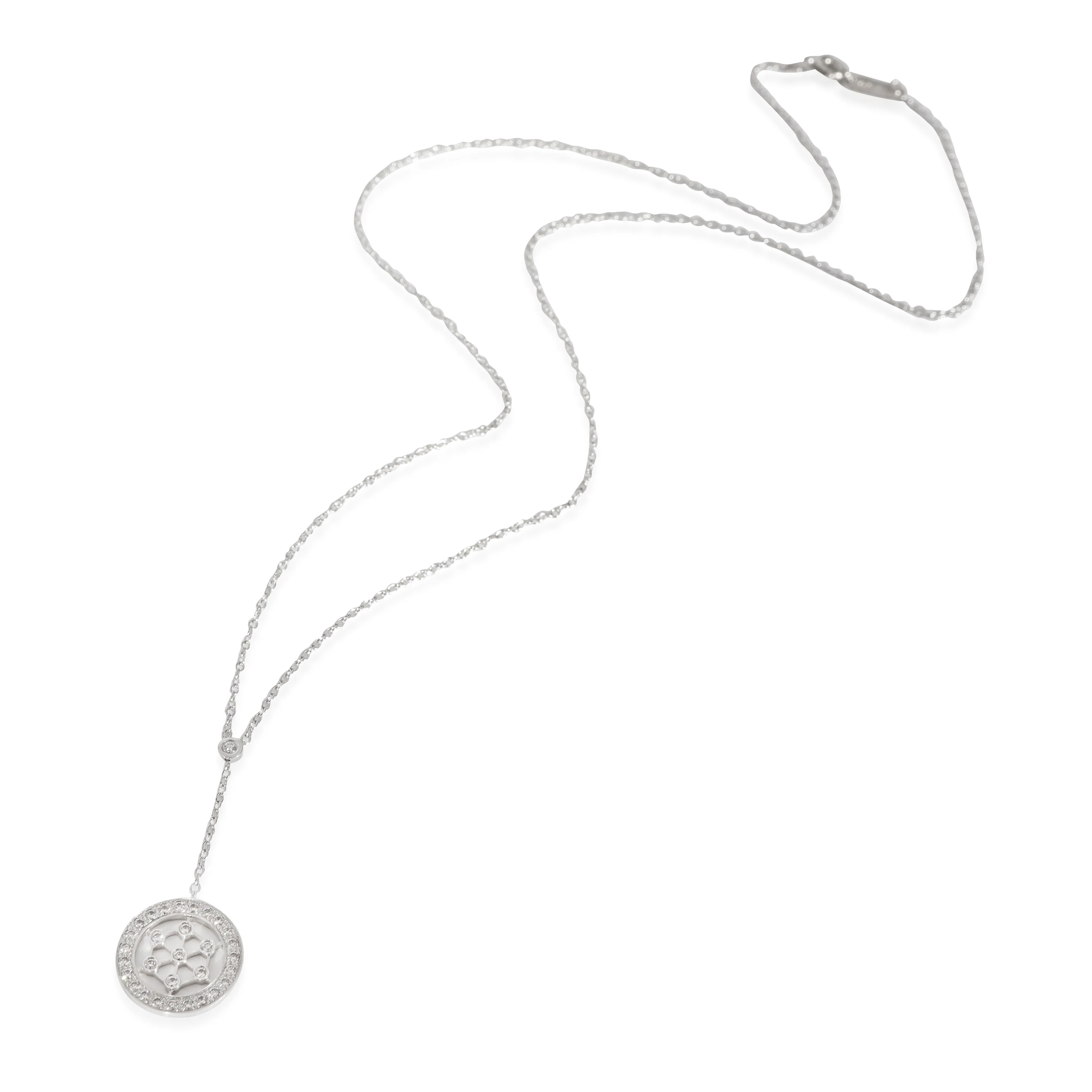 Voile Diamond Lariat Pendant in Platinum 0.1 CTW - Image 2