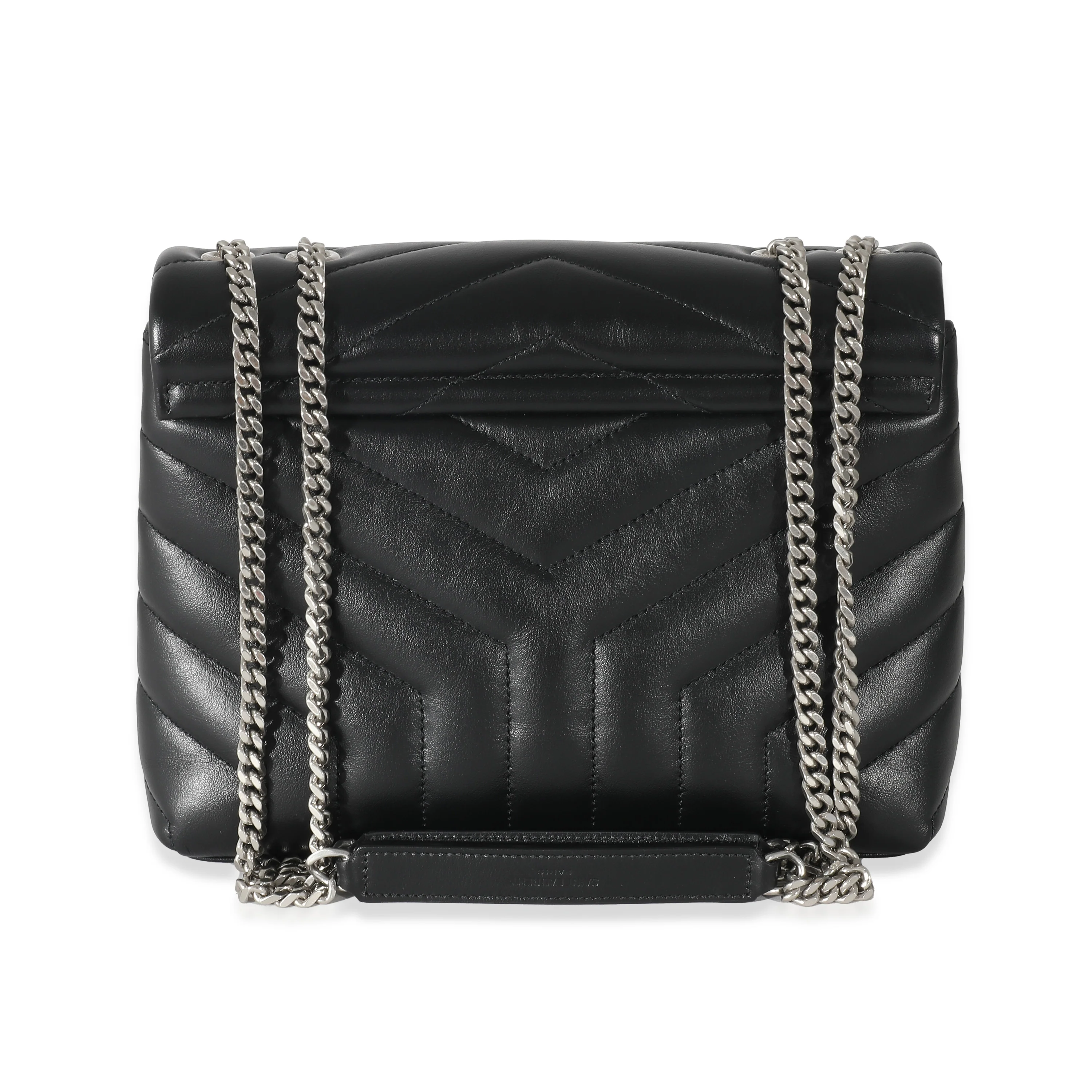 Saint Laurent Black Calfskin Small Loulou - Image 4