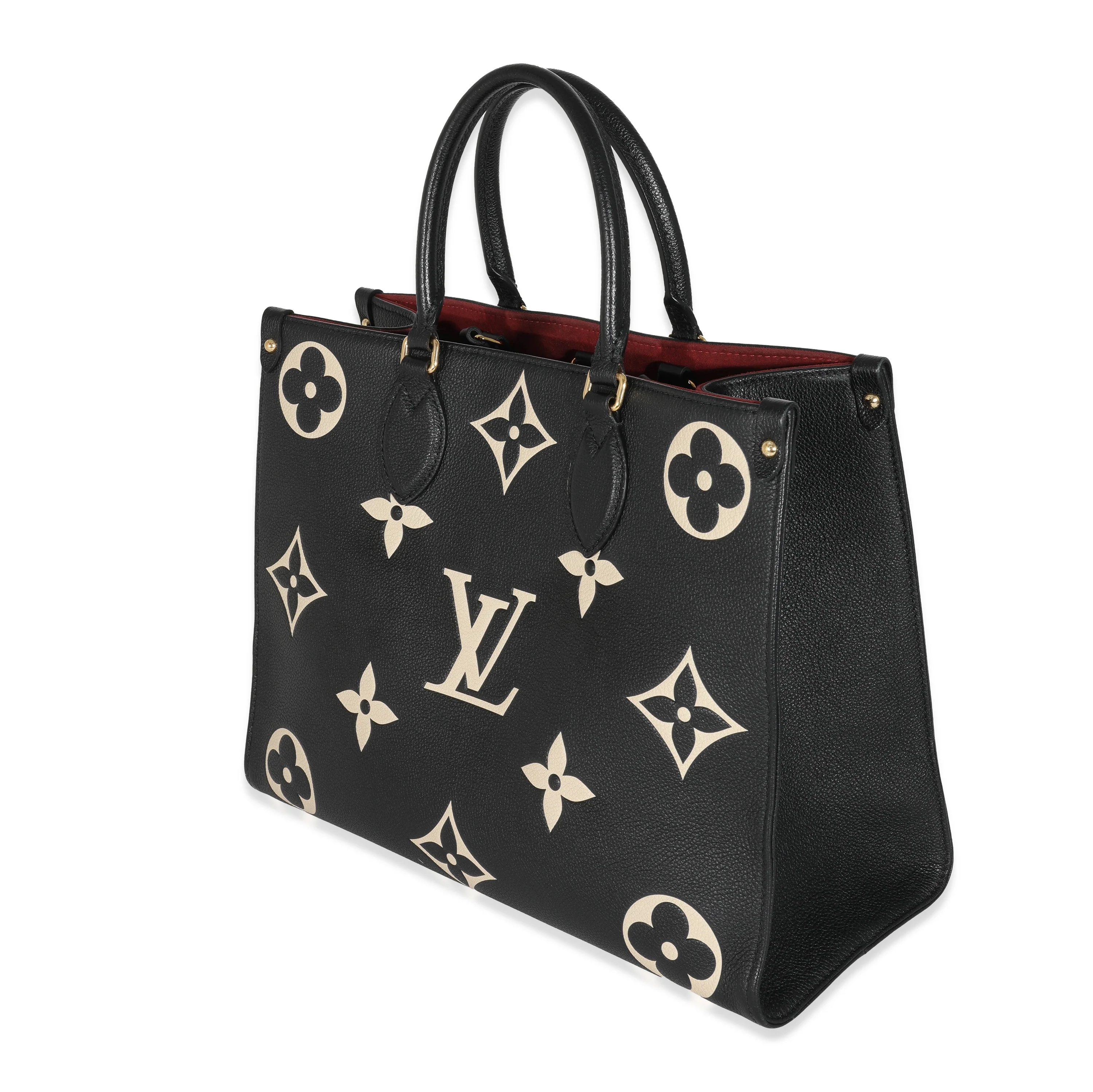 Louis Vuitton Black Beige Monogram Giant Empreinte OnTheGo MM - Image 2