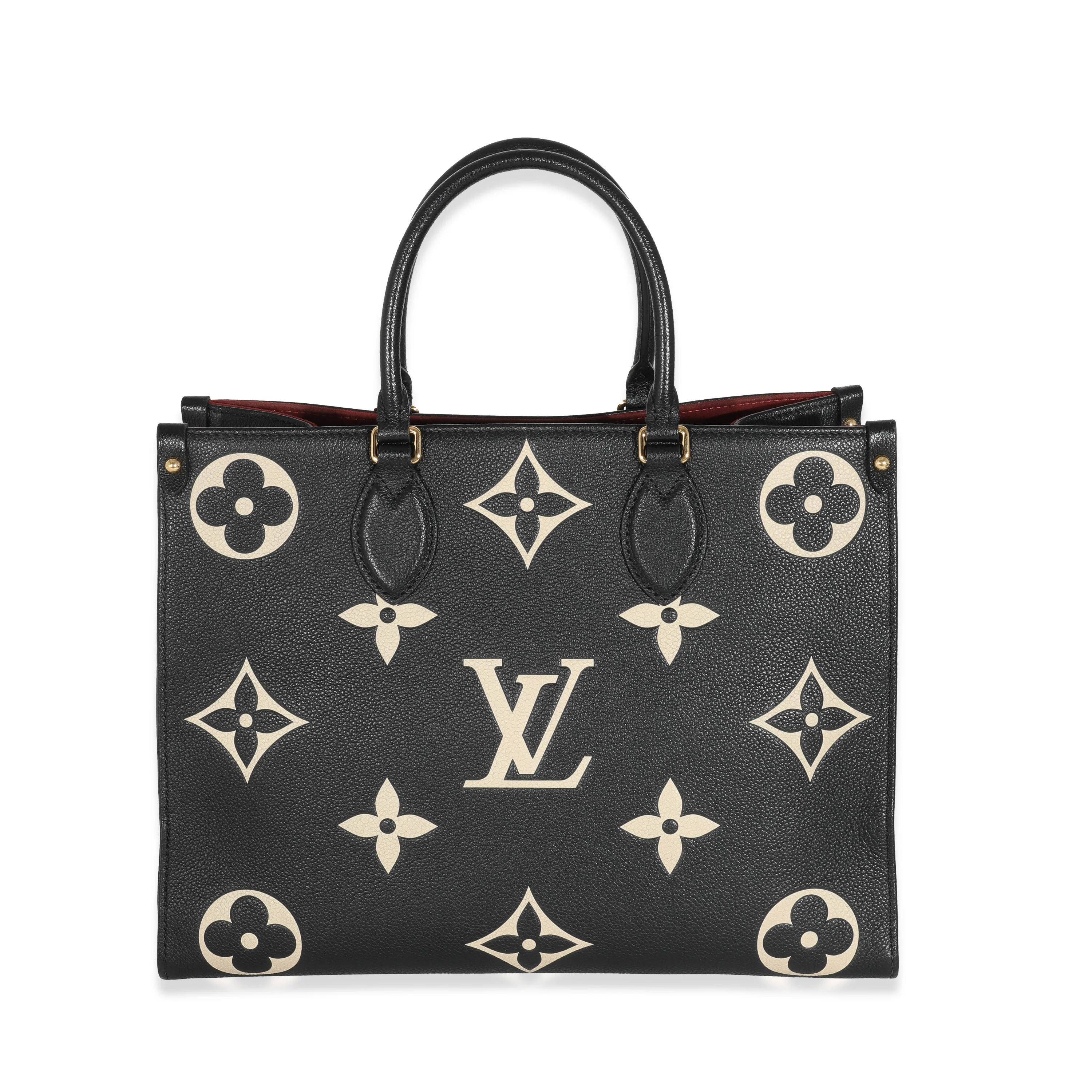 Louis Vuitton Black Beige Monogram Giant Empreinte OnTheGo MM - Image 3