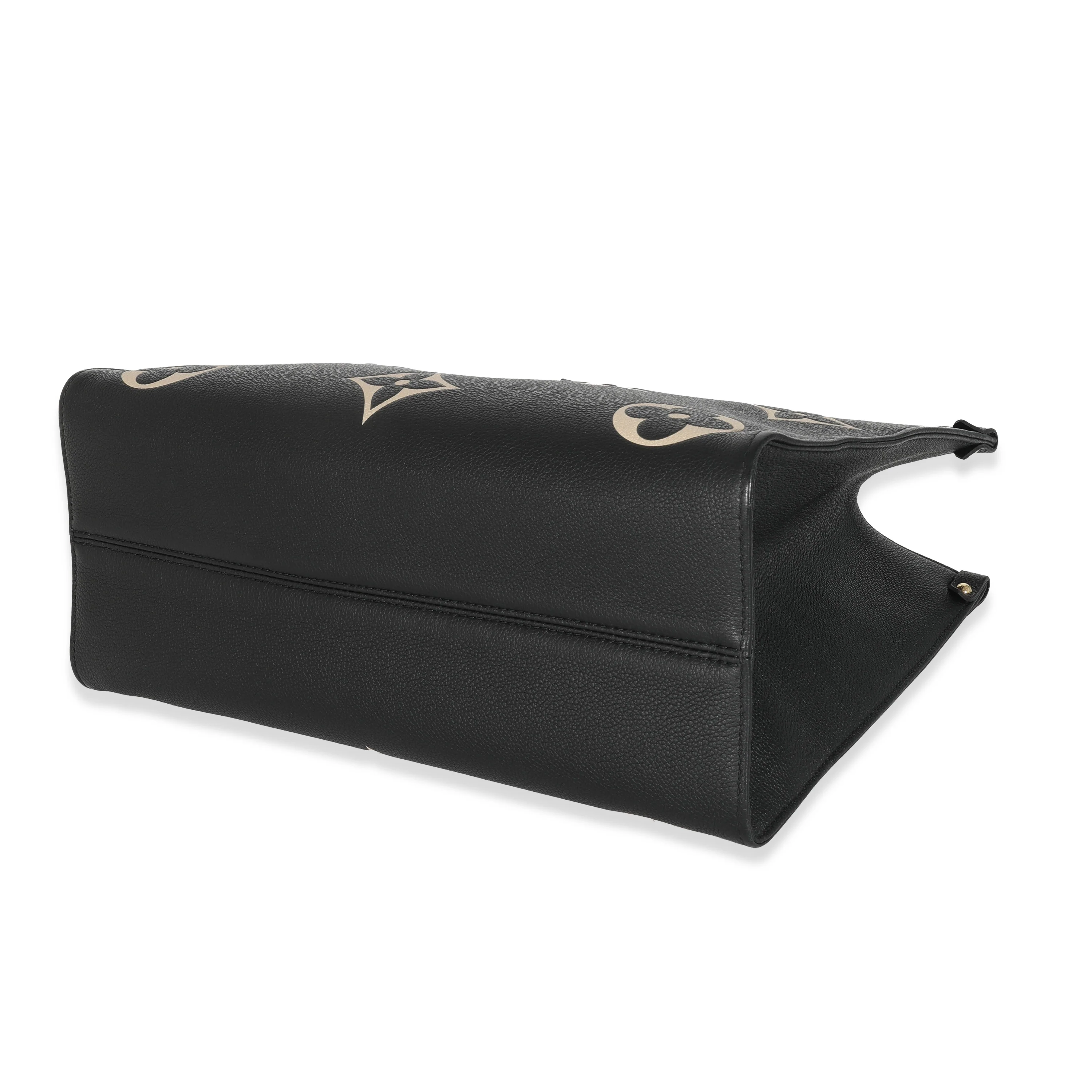 Louis Vuitton Black Beige Monogram Giant Empreinte OnTheGo MM - Image 7
