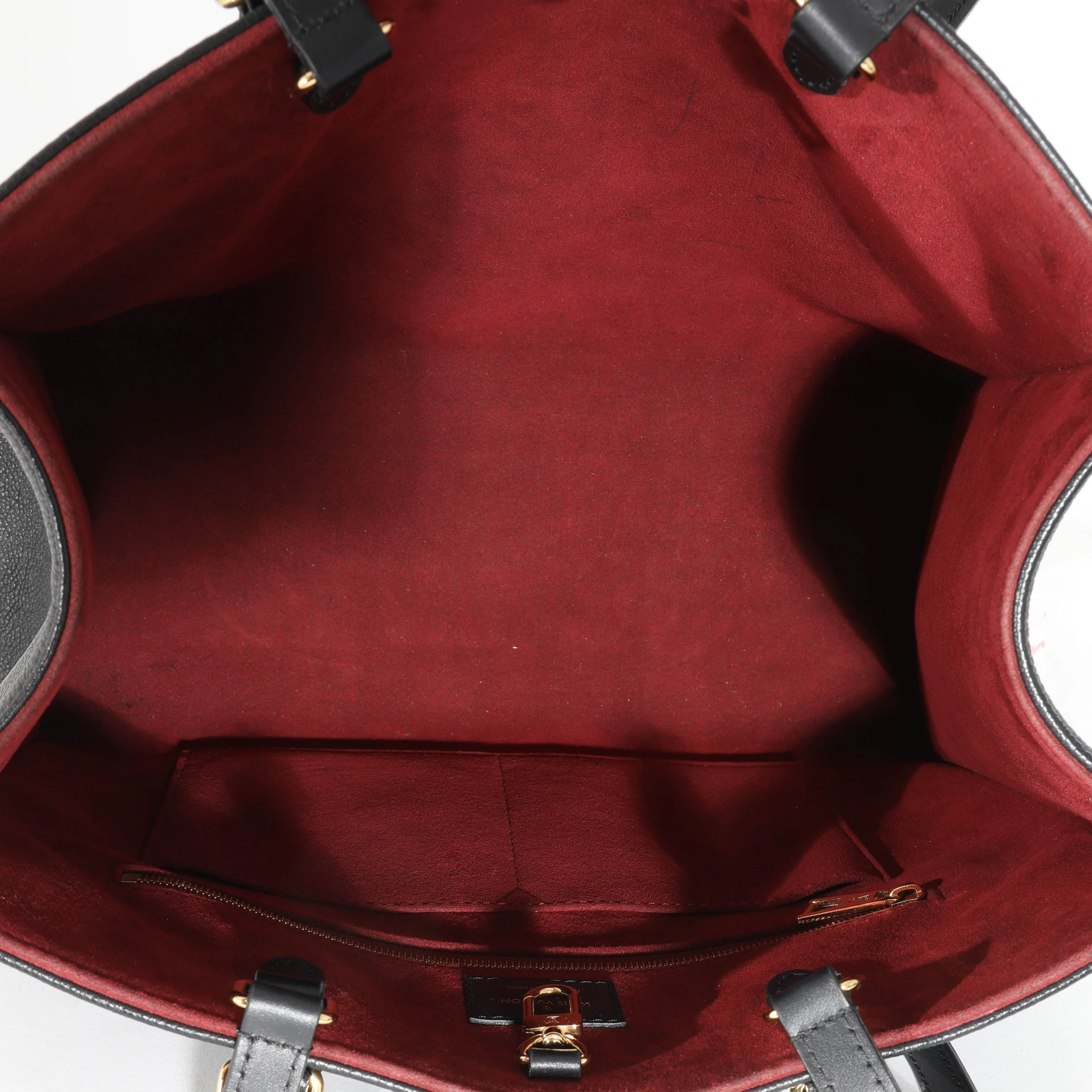 Louis Vuitton Black Beige Monogram Giant Empreinte OnTheGo MM - Image 8