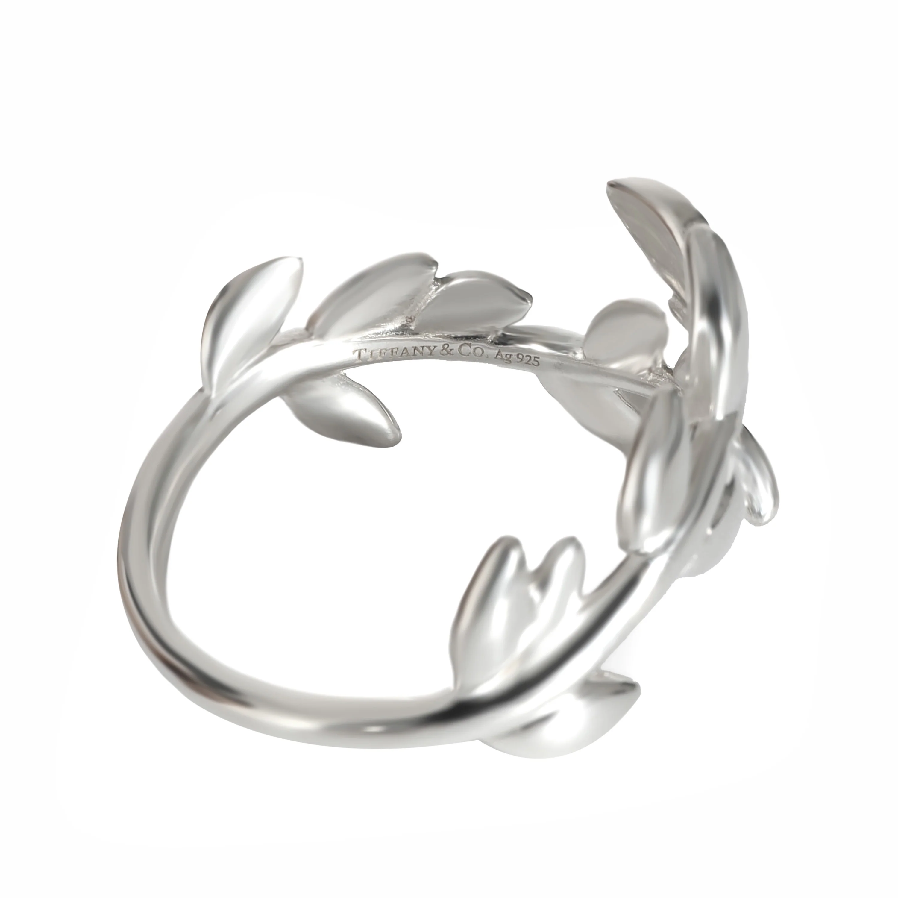 Tiffany & Co. Paloma Picasso Olive Leaf Bypass Ring in Sterling Silver - Image 3