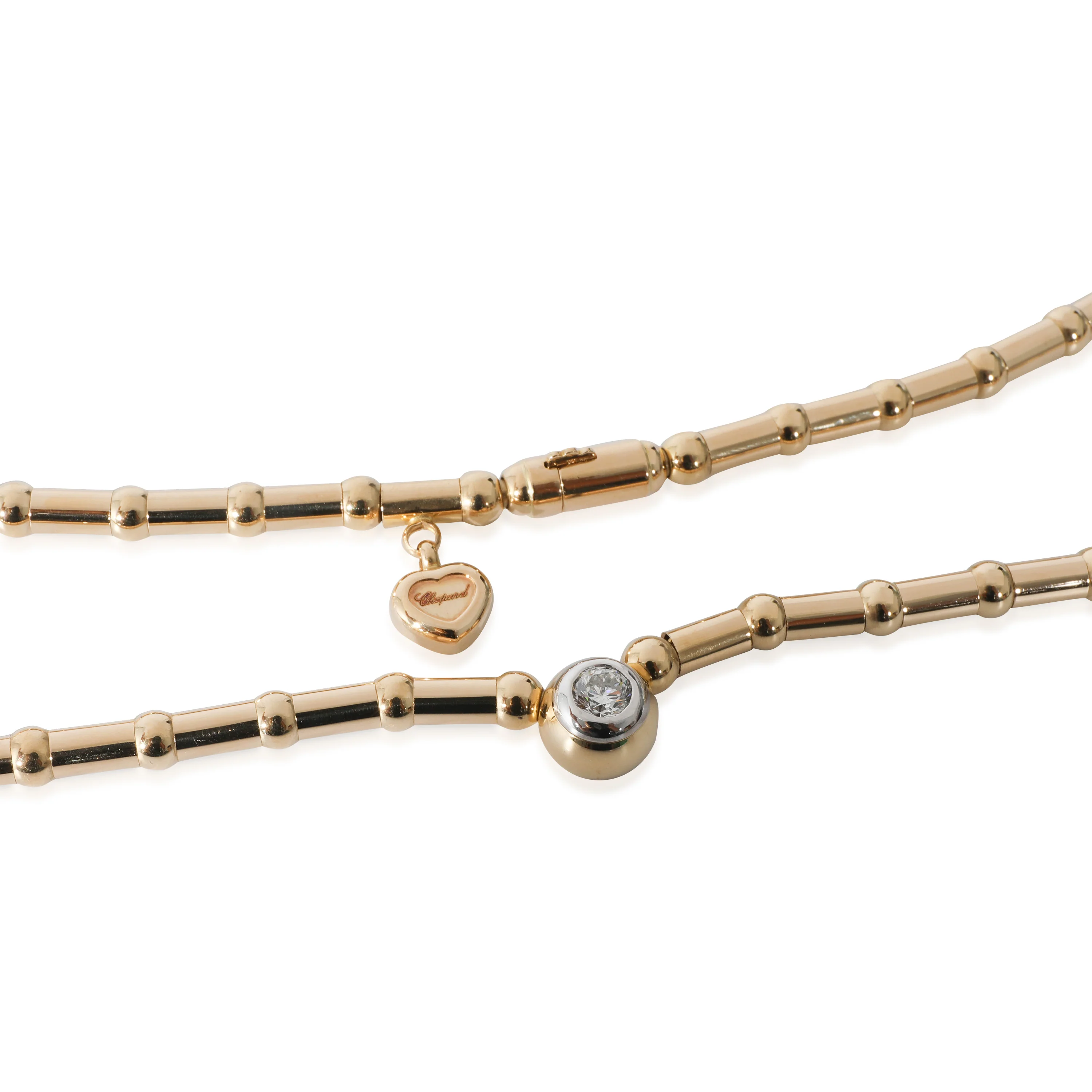 Chopard  Vintage Les Chaines Diamond Necklace in 18K Yellow Gold H SI1 0.53 Ctw - Image 3