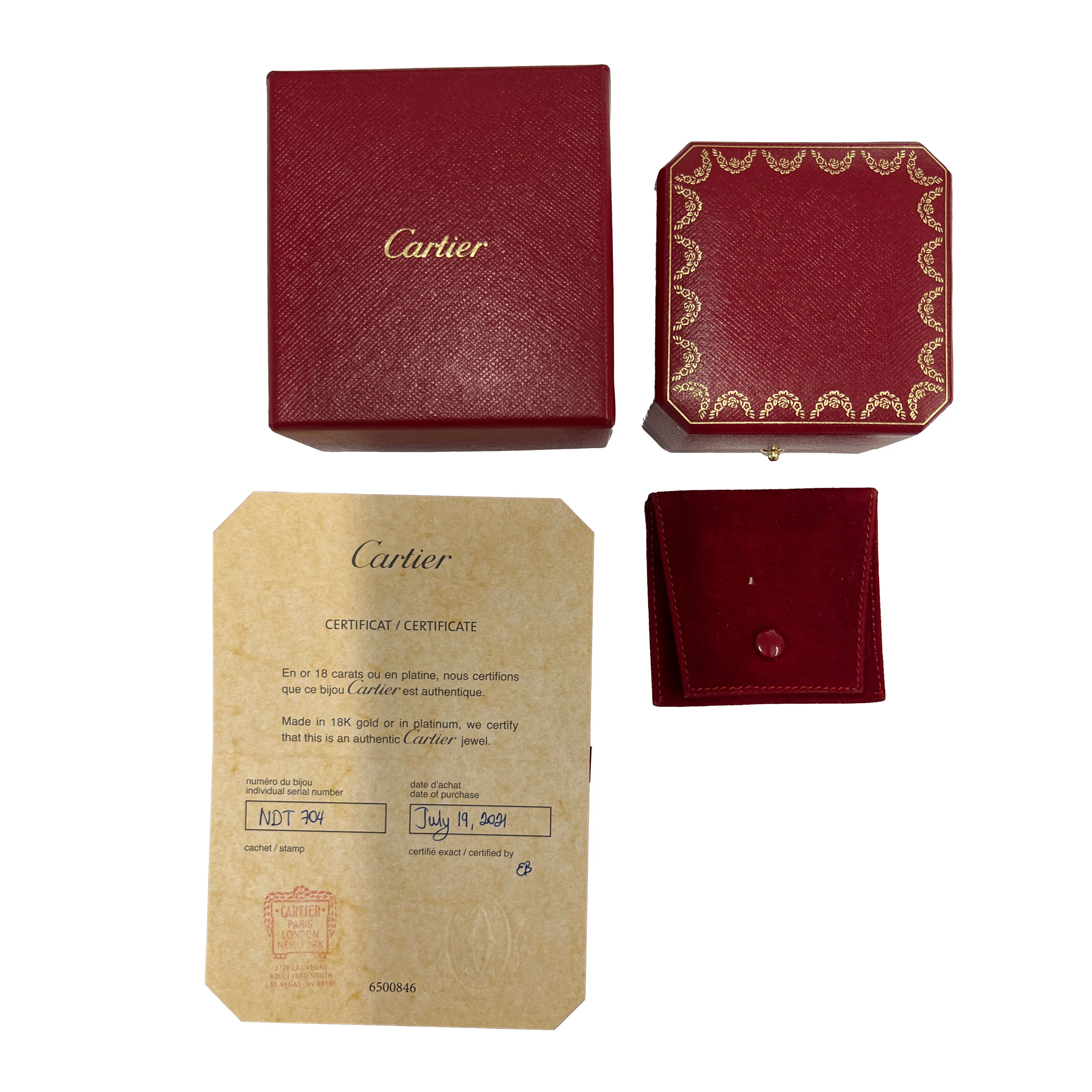 Cartier Love Diamond Band in 18k Yellow Gold 0.02 CTW - Image 4