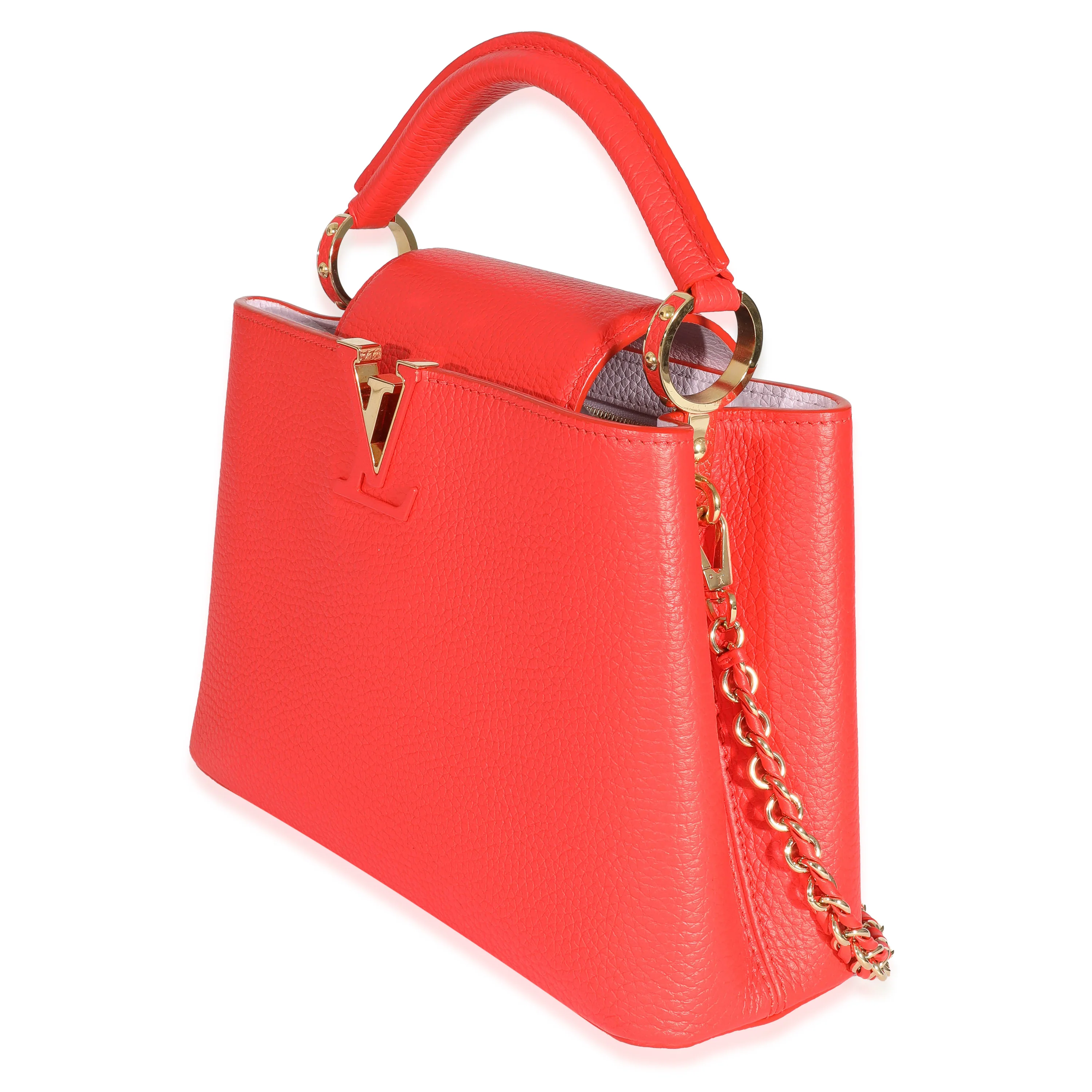 Louis Vuitton Tonic Orange Taurillon Capucines BB - Image 2