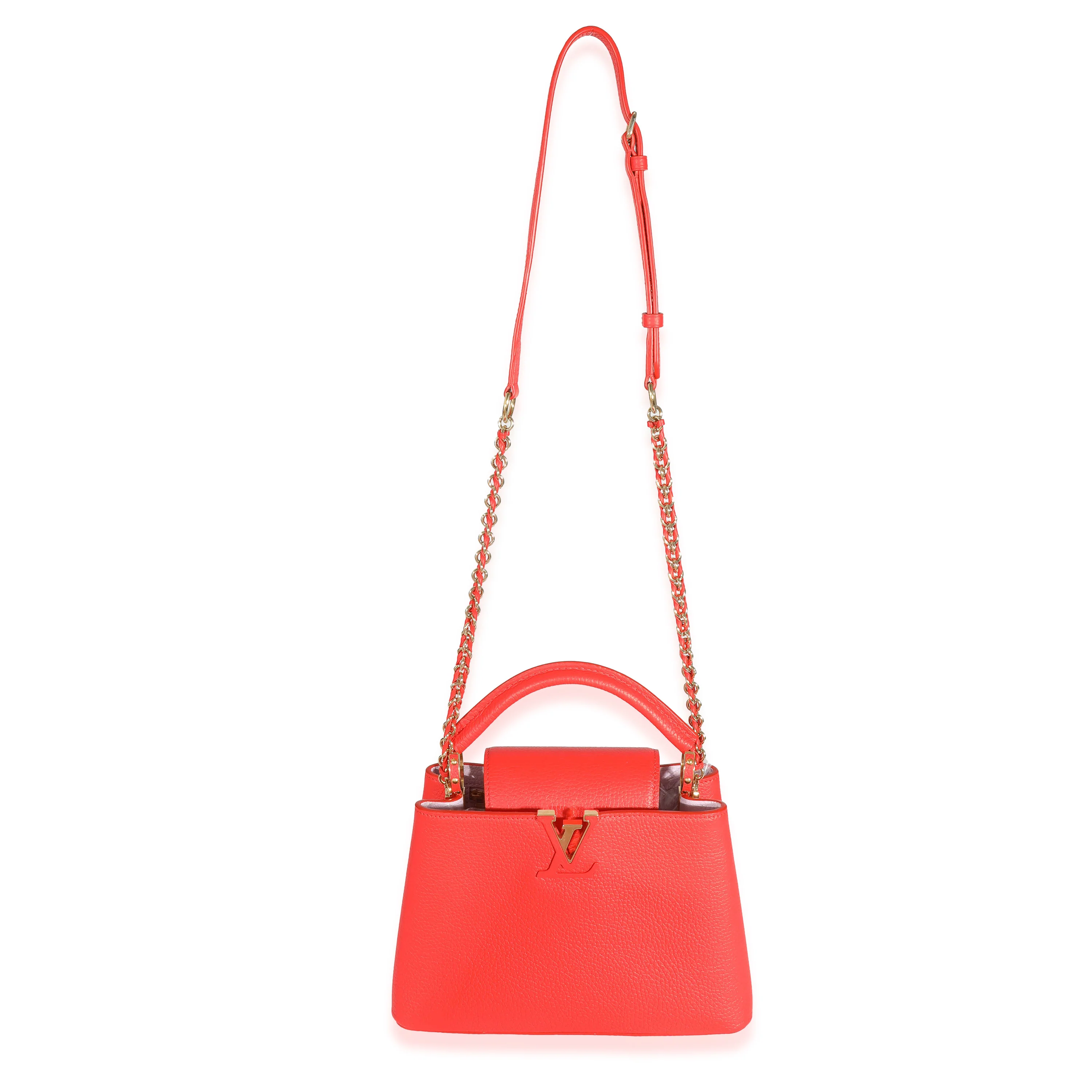Louis Vuitton Tonic Orange Taurillon Capucines BB - Image 4