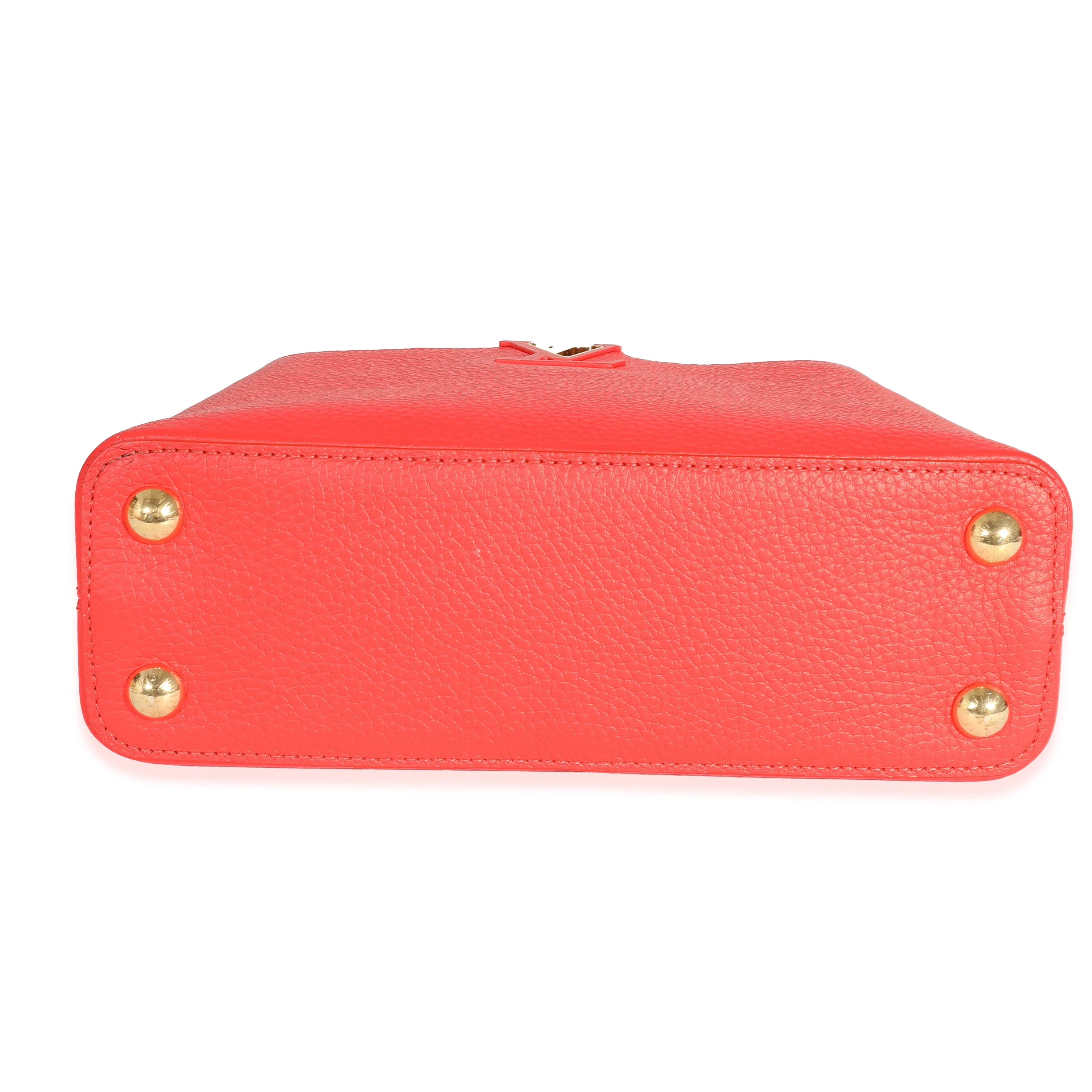 Louis Vuitton Tonic Orange Taurillon Capucines BB - Image 5