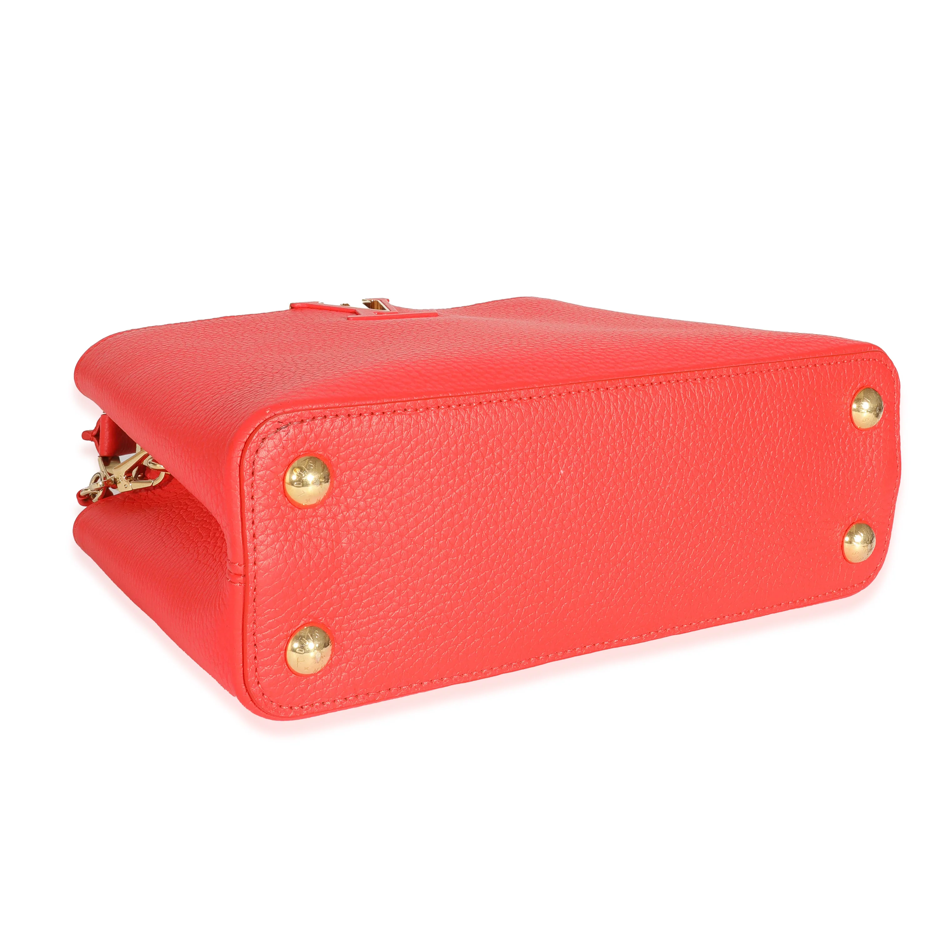 Louis Vuitton Tonic Orange Taurillon Capucines BB - Image 6