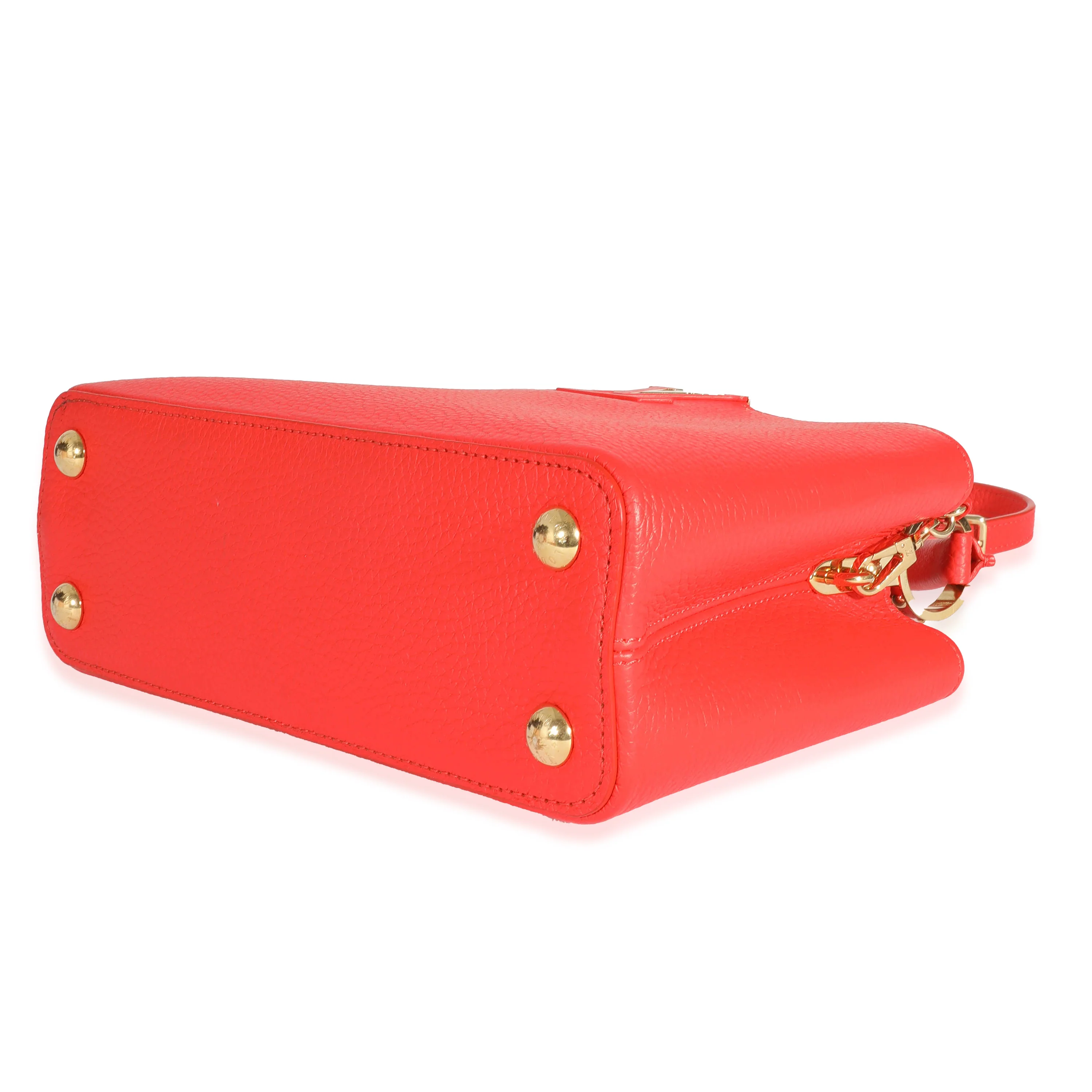 Louis Vuitton Tonic Orange Taurillon Capucines BB - Image 7