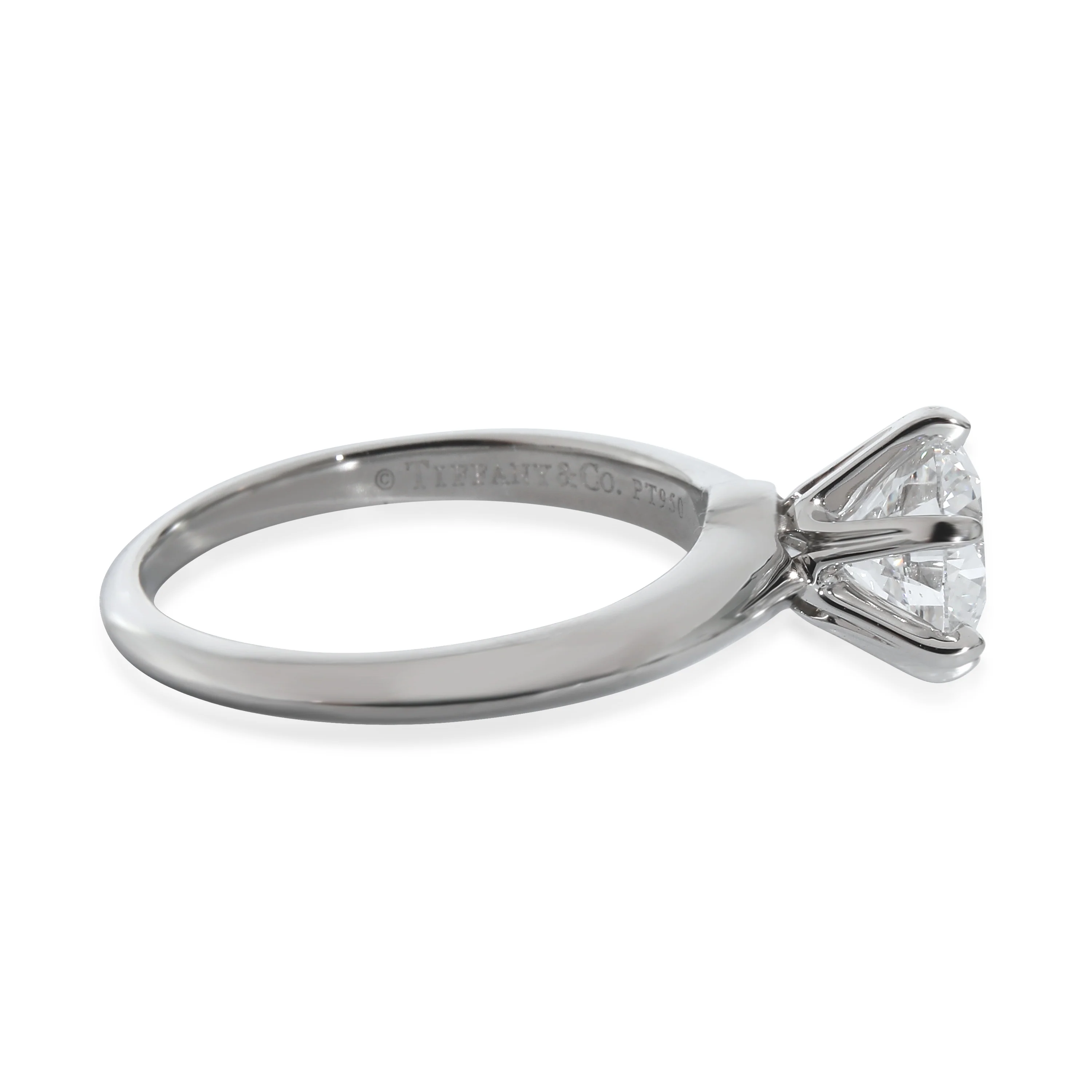 Diamond Engagement Ring in  Platinum E VS2 1.29 CTW - Image 2