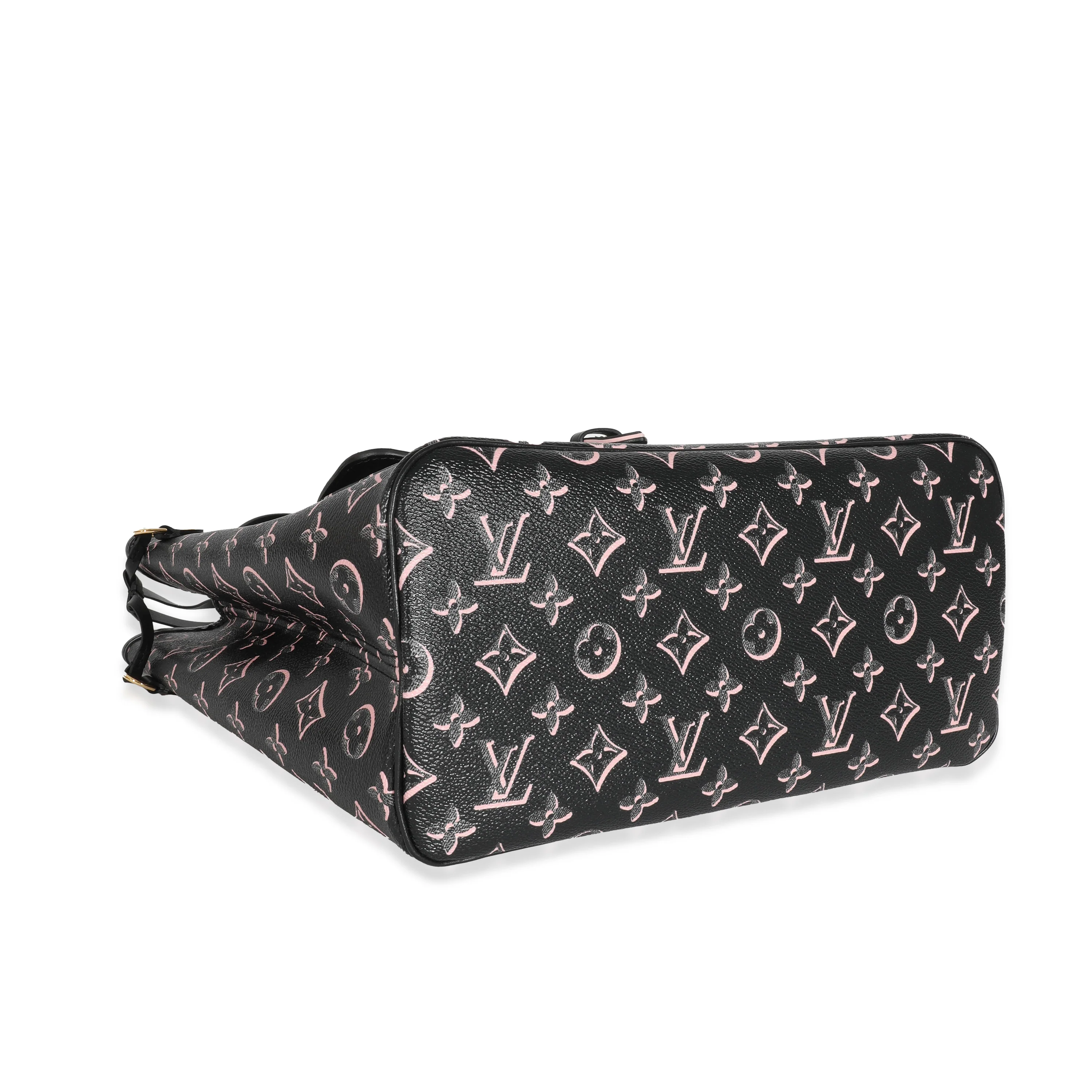 Louis Vuitton Black Pink Monogram Canvas Fall For You Neverfull MM - Image 4
