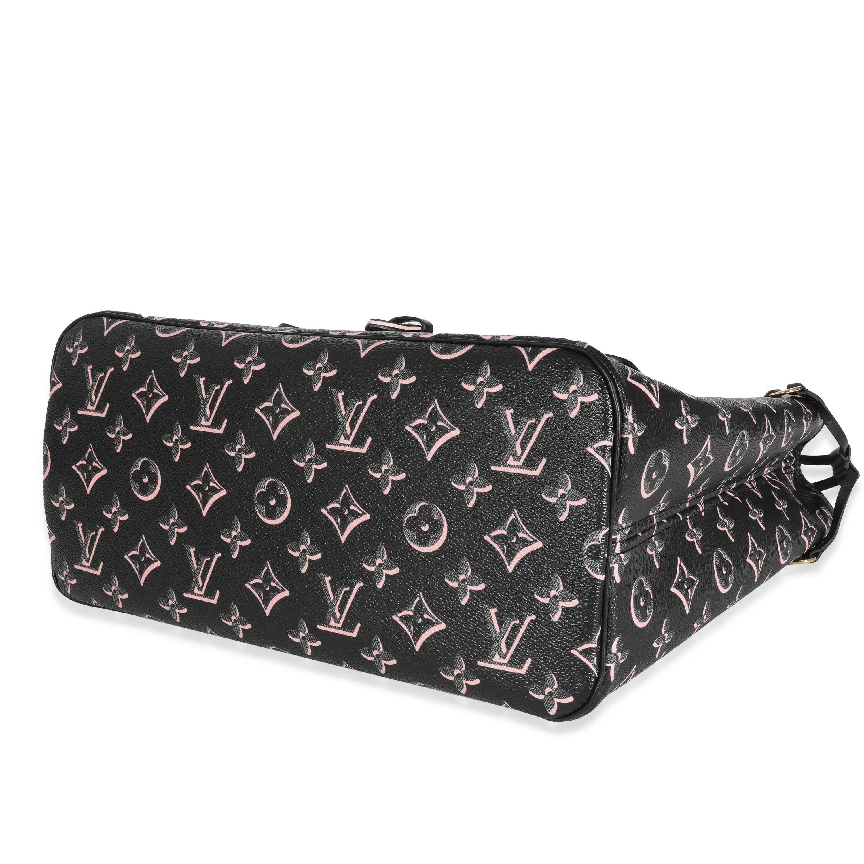 Louis Vuitton Black Pink Monogram Canvas Fall For You Neverfull MM - Image 6
