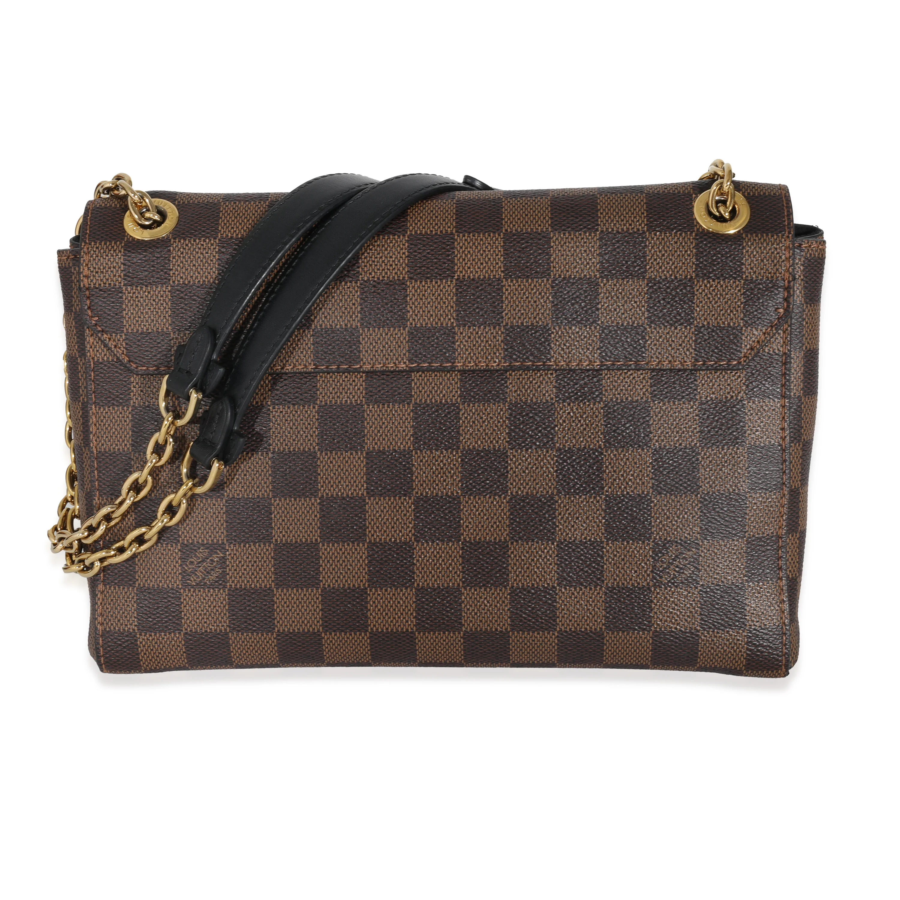 Louis Vuitton Black Calfskin Damier Ebene Canvas Vavin PM - Image 3