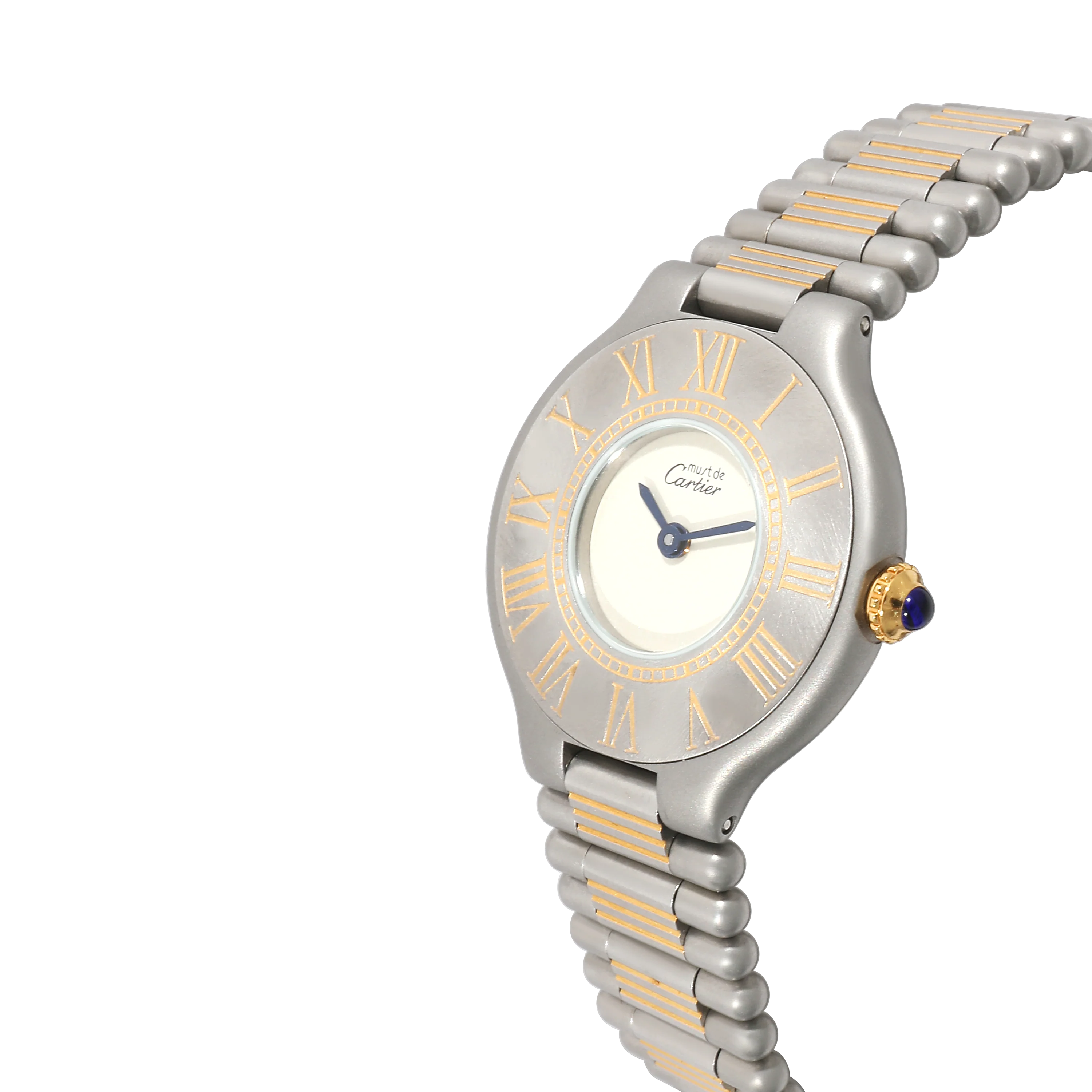 Cartier Must de Cartier 21 9010 Womens Watch in  Stainless Steel/Gold Plate - Image 3