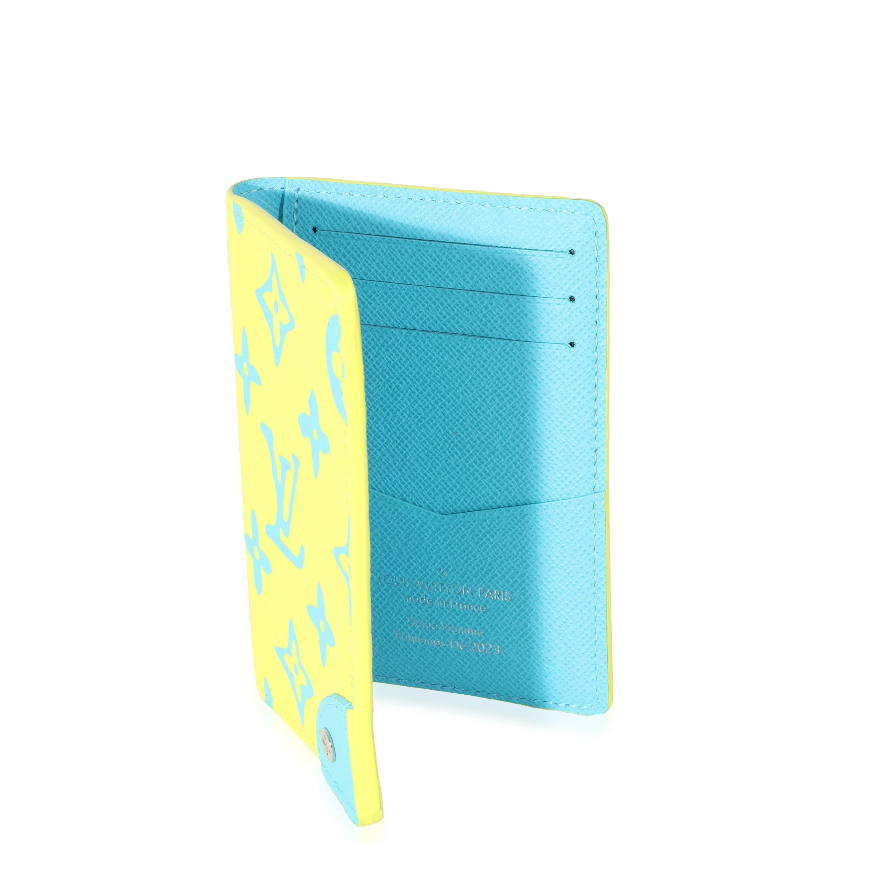 Louis Vuitton Lime Monogram Playground Canvas Pocket Organizer - Image 2