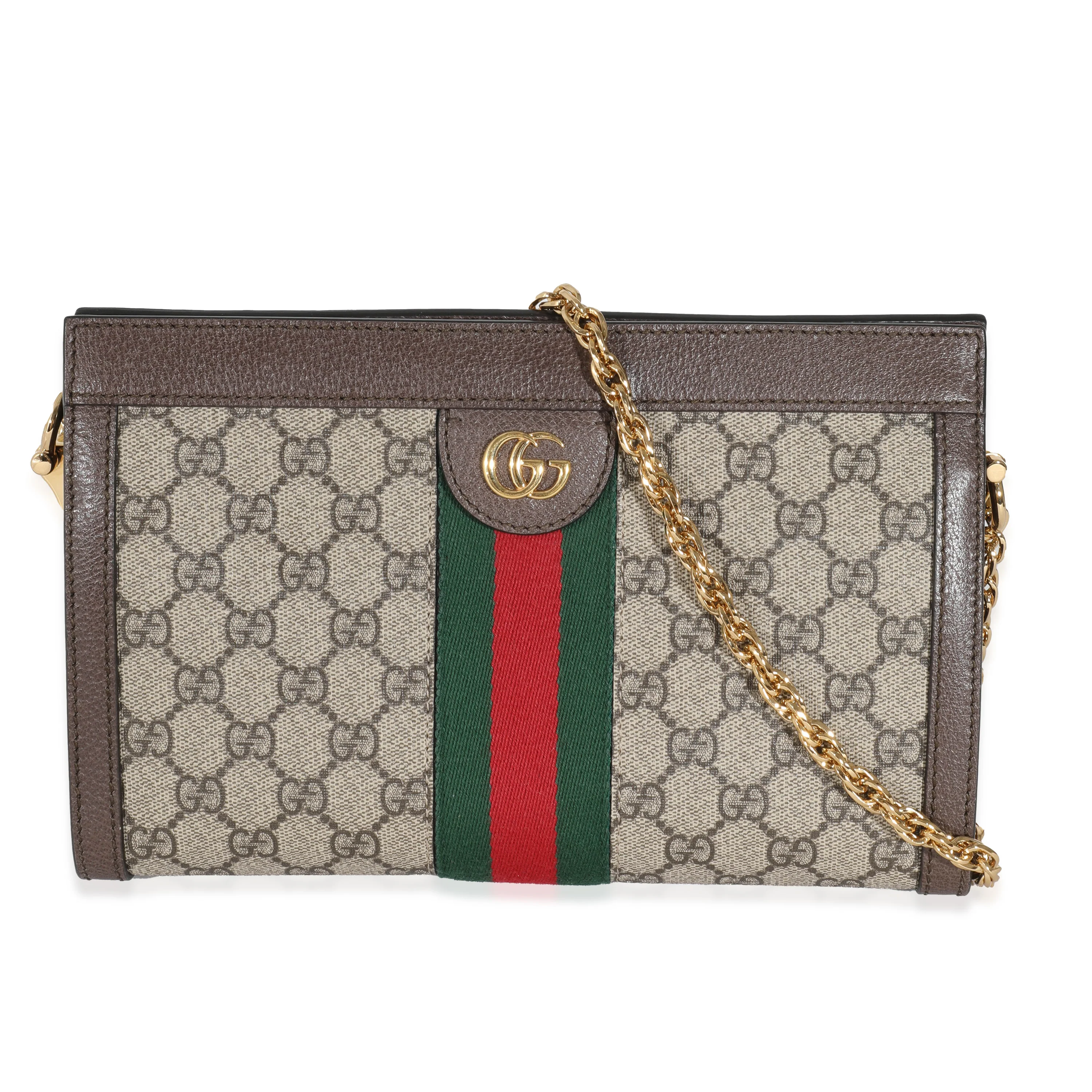 Gucci Beige GG Supreme Web Ophidia GG Small Shoulder Bag