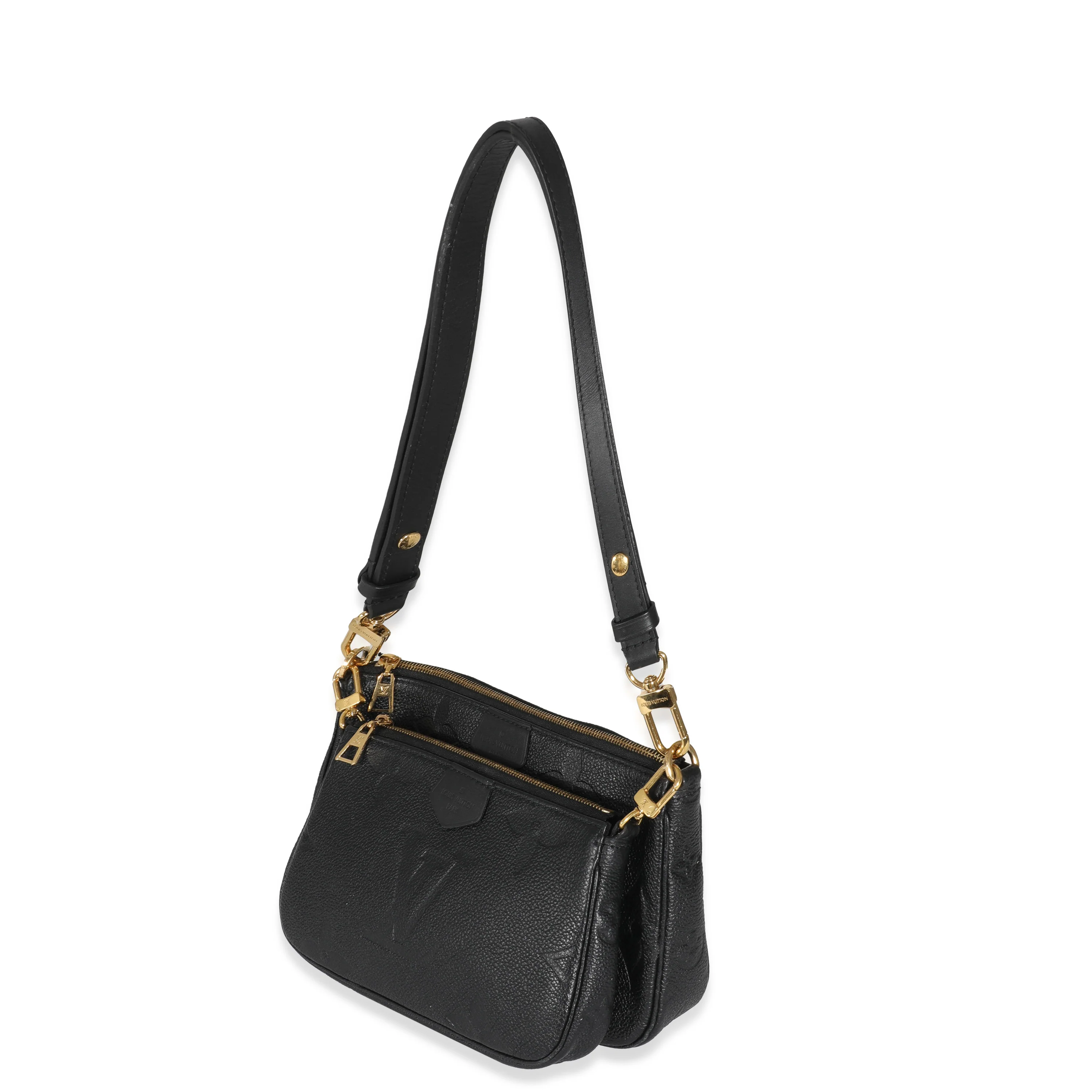 Louis Vuitton Black Monogram Empreinte Multi Pochette Accessoires - Image 2