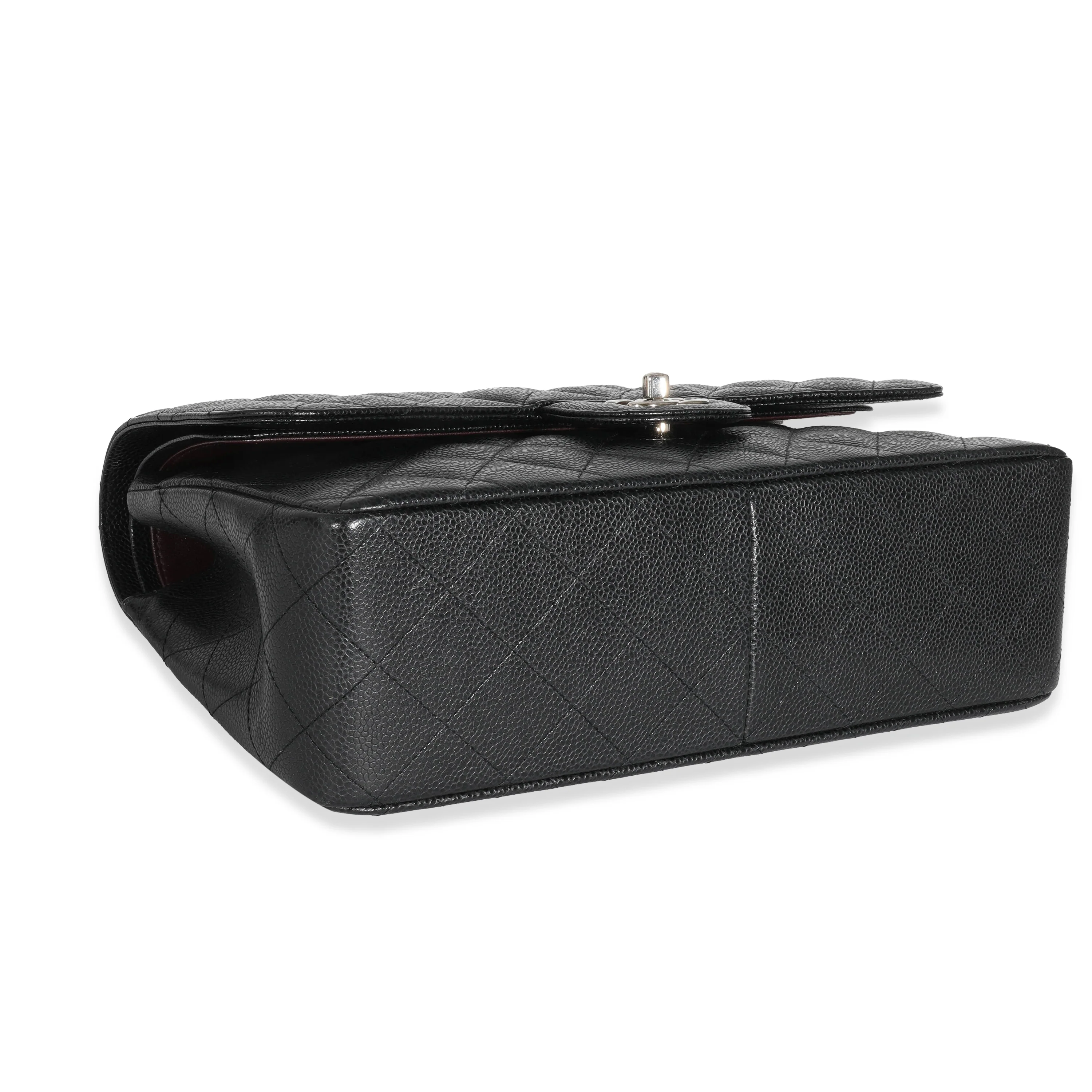 Chanel Black Caviar Jumbo Classic Double Flap Bag - Image 6