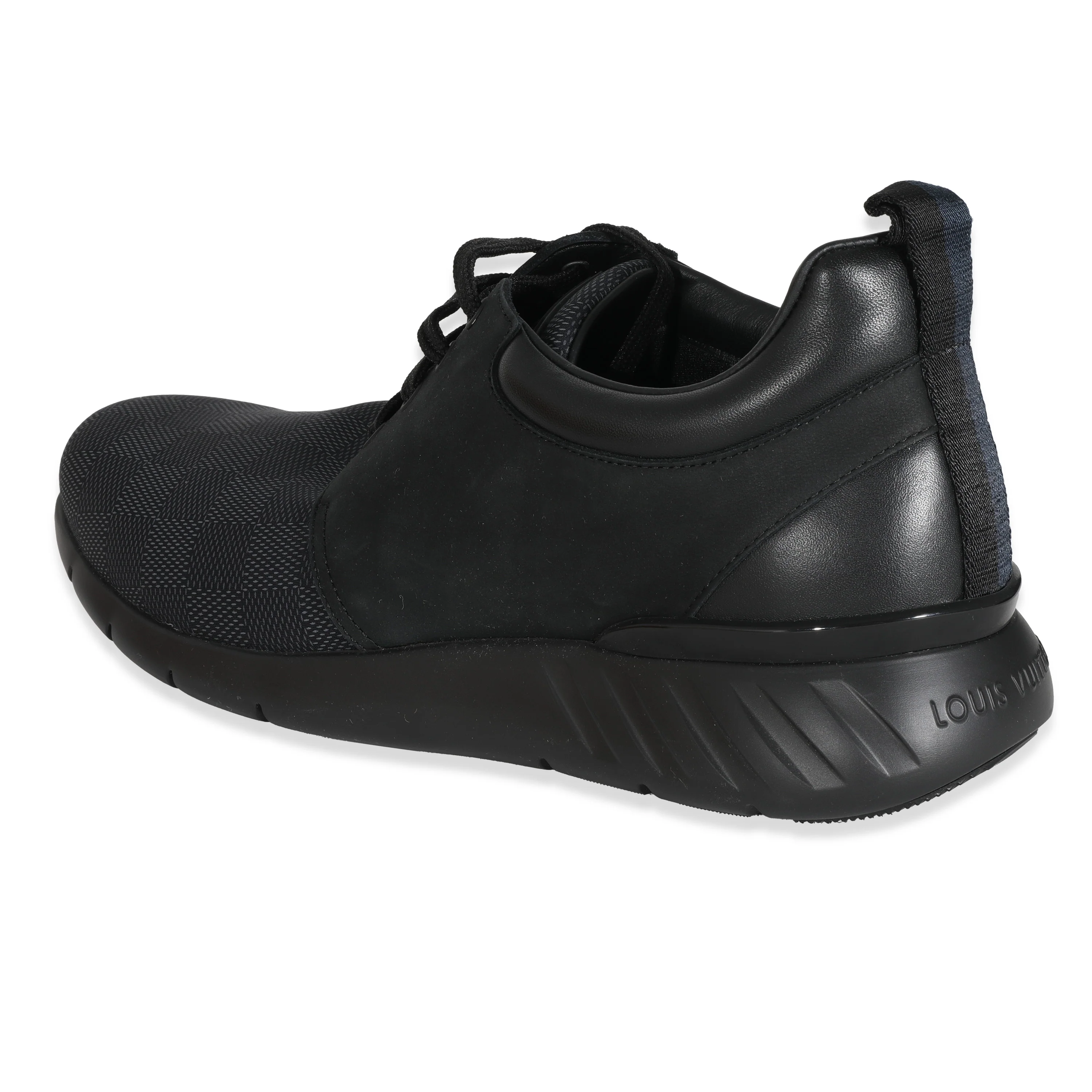 Black Damier Nylon Nubuck Fastlane Sneakers - Image 2
