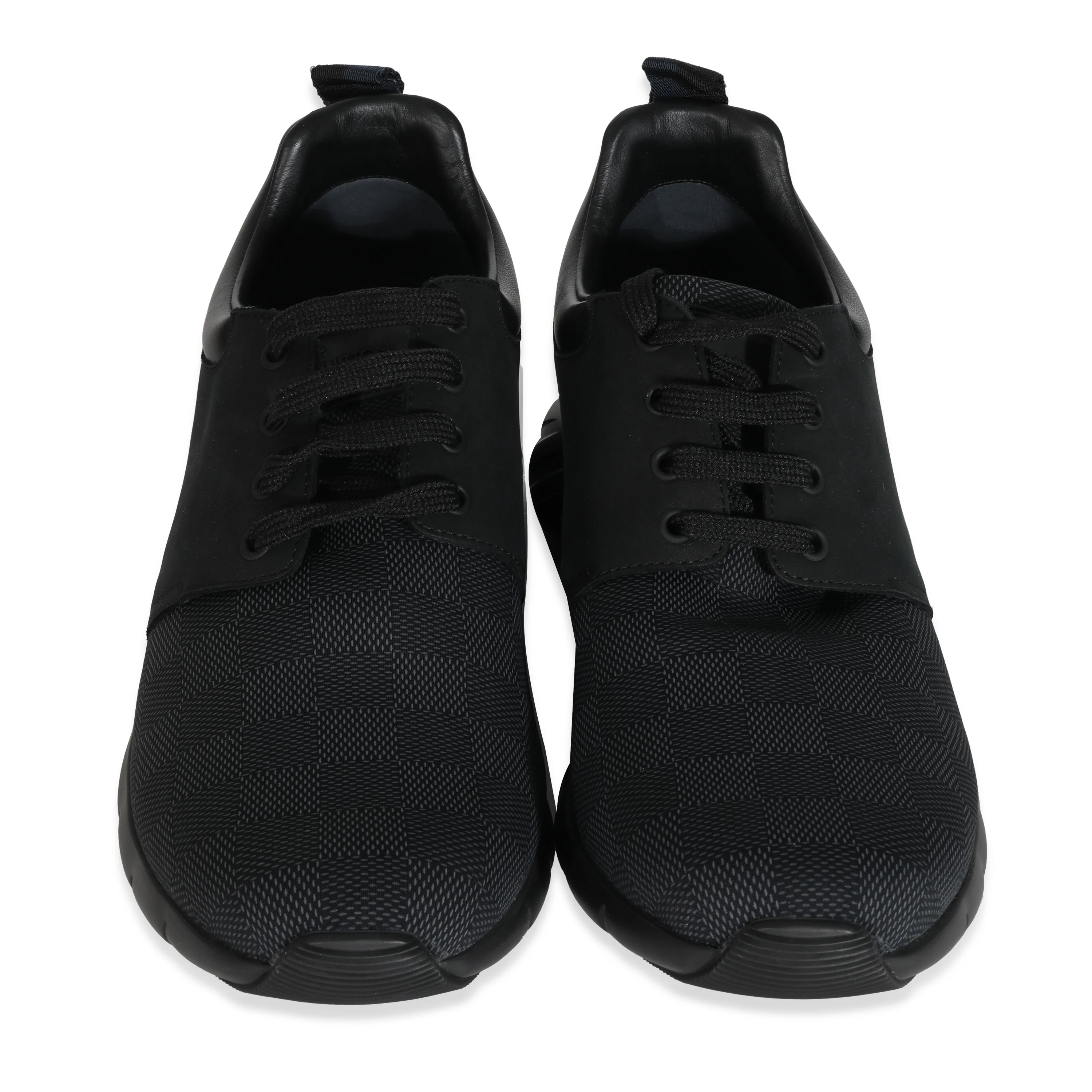 Black Damier Nylon Nubuck Fastlane Sneakers - Image 3