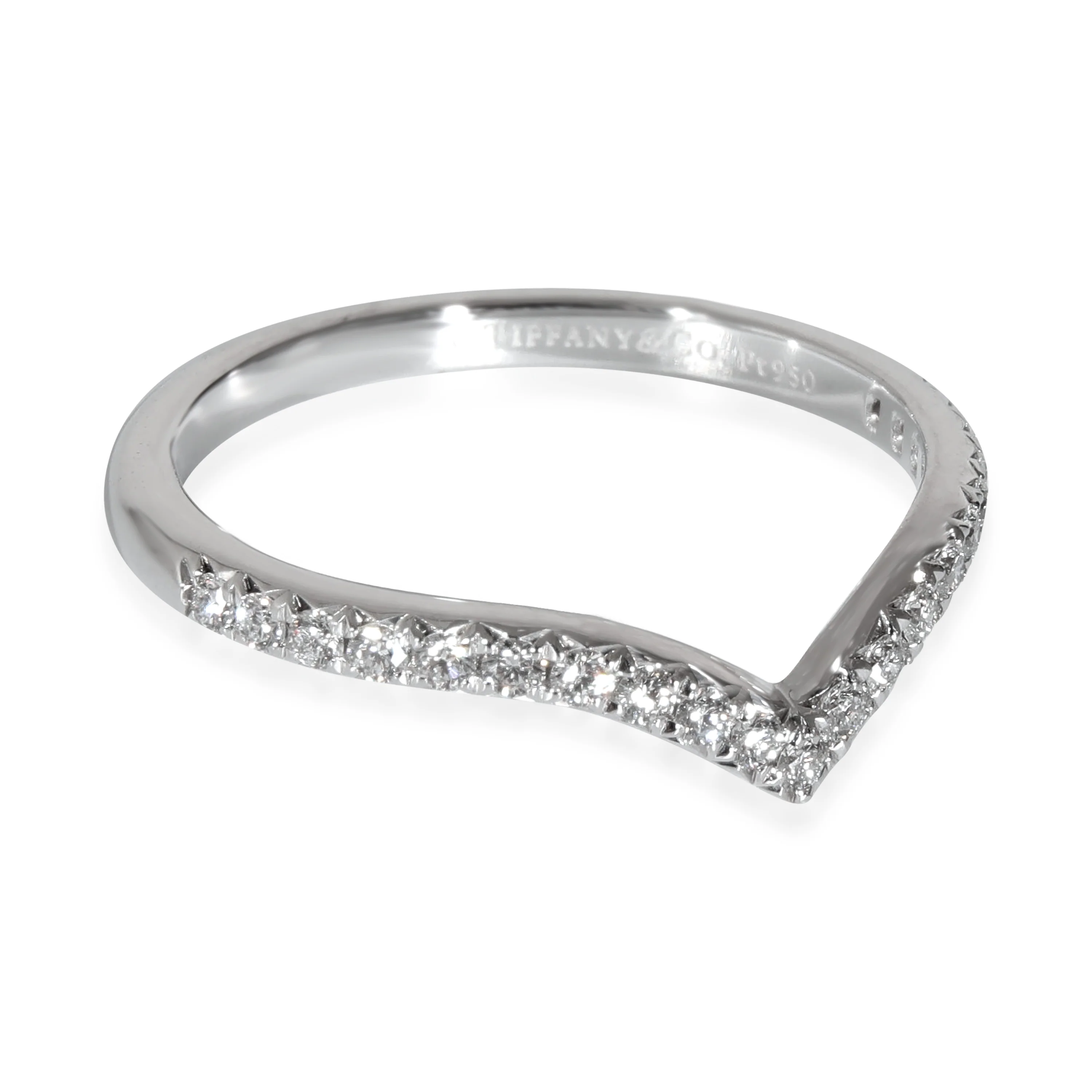 Tiffany & Co. Soleste Band in  Platinum 0.17 CTW - Image 2