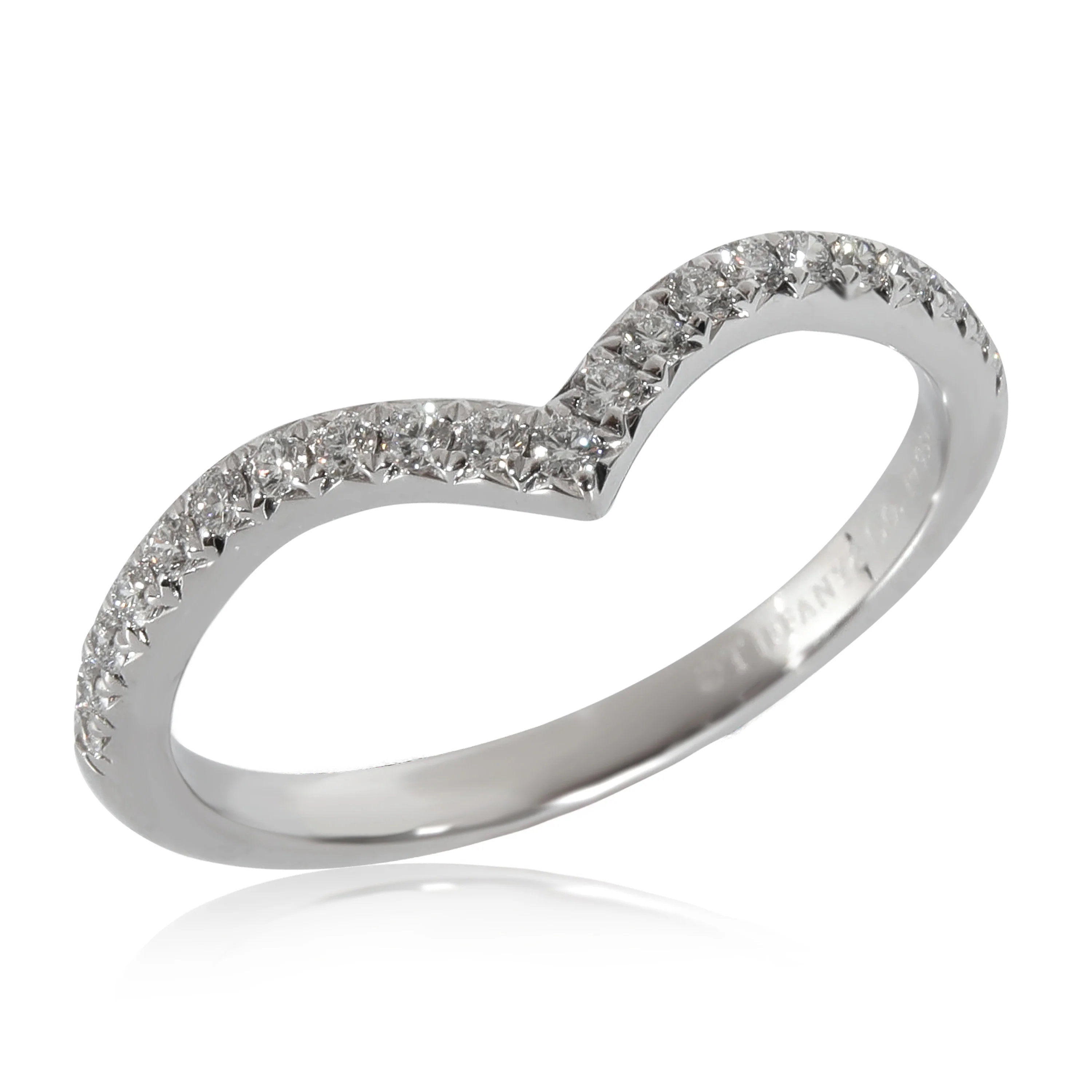 Tiffany & Co. Soleste Band in  Platinum 0.17 CTW - Image 3
