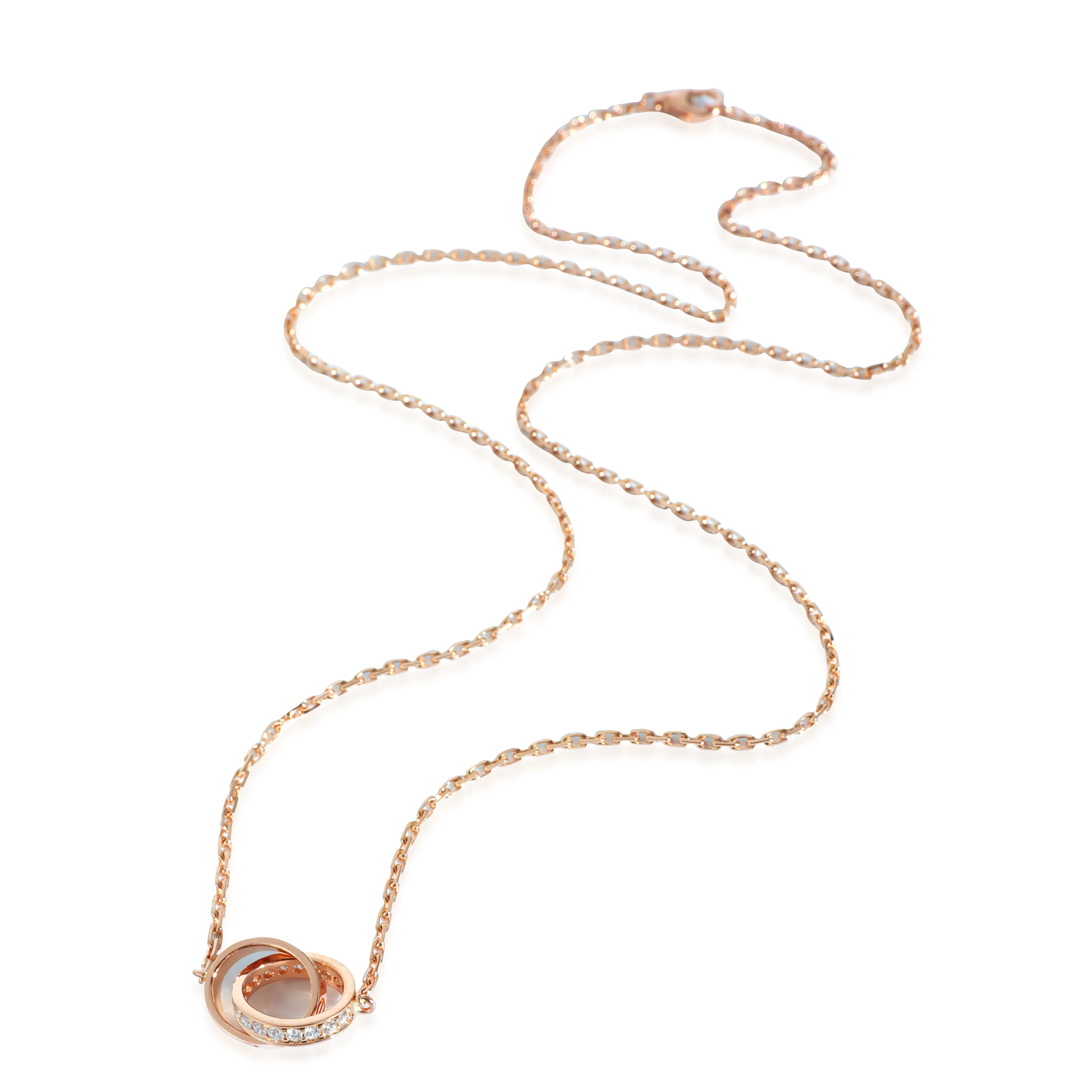Cartier Love Diamond Necklace in 18k Rose Gold 0.22 CTW - Image 2