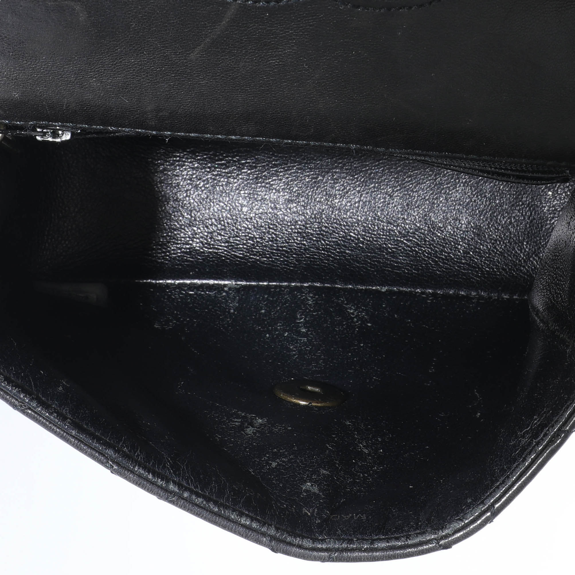 Chanel Vintage Black Lambskin Resin Mini Flap Bag - Image 8
