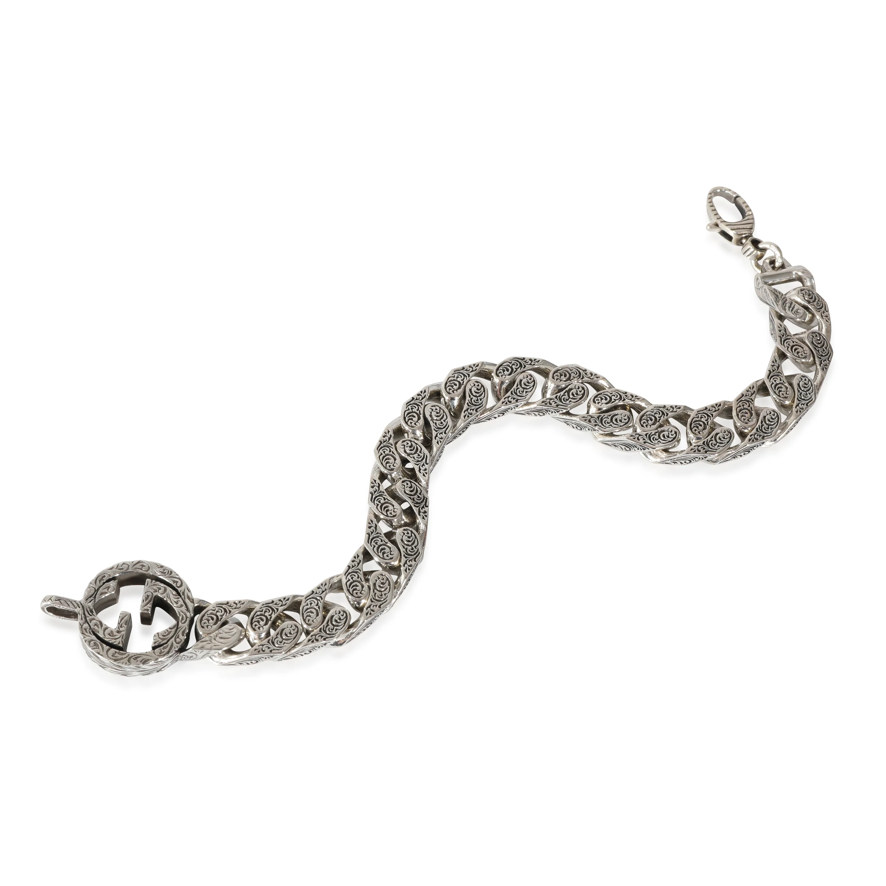 Gucci Interlocking G Curb Bracelet in Sterling Silver - Image 2