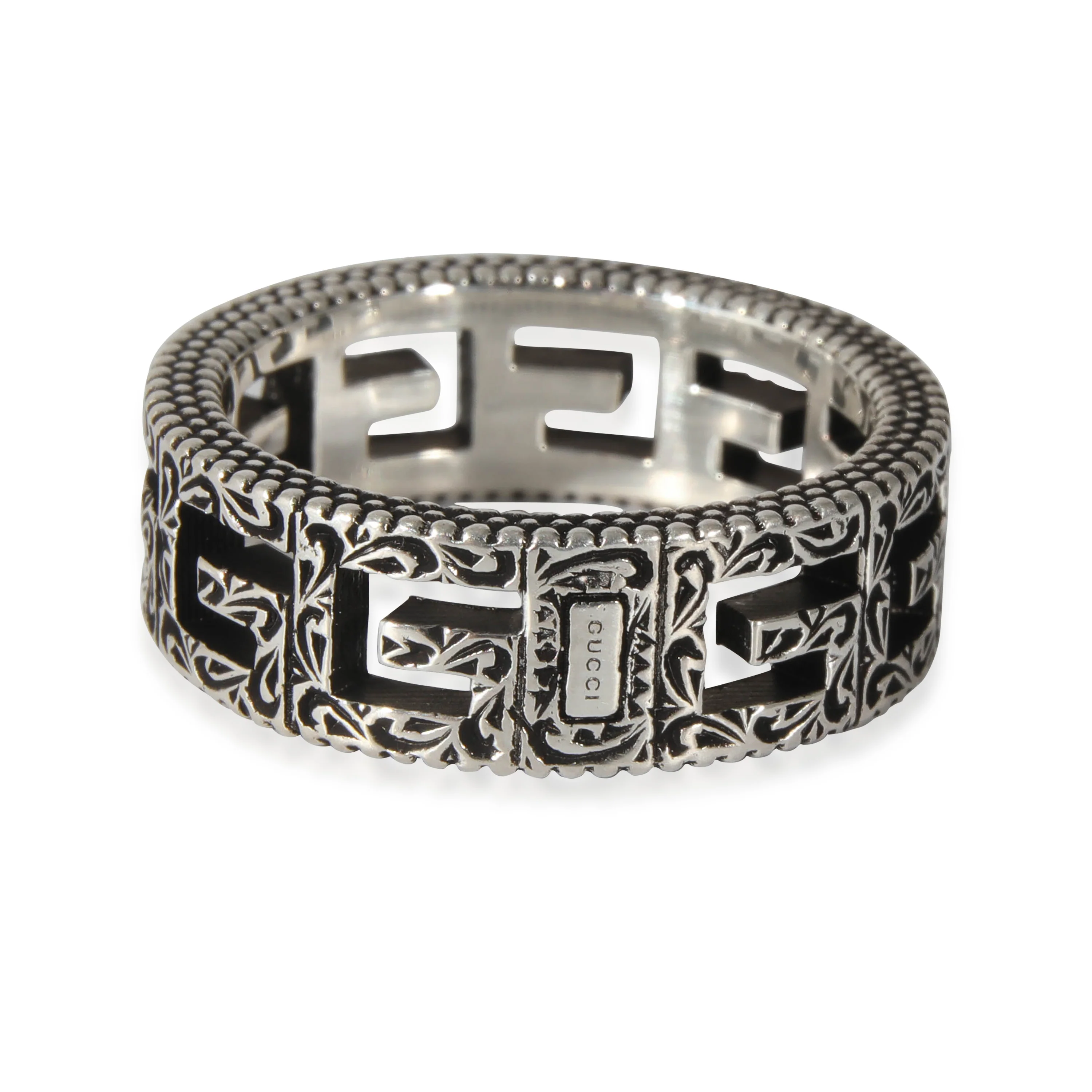 Gucci Square G Band Ring in Sterling Silver - Image 3