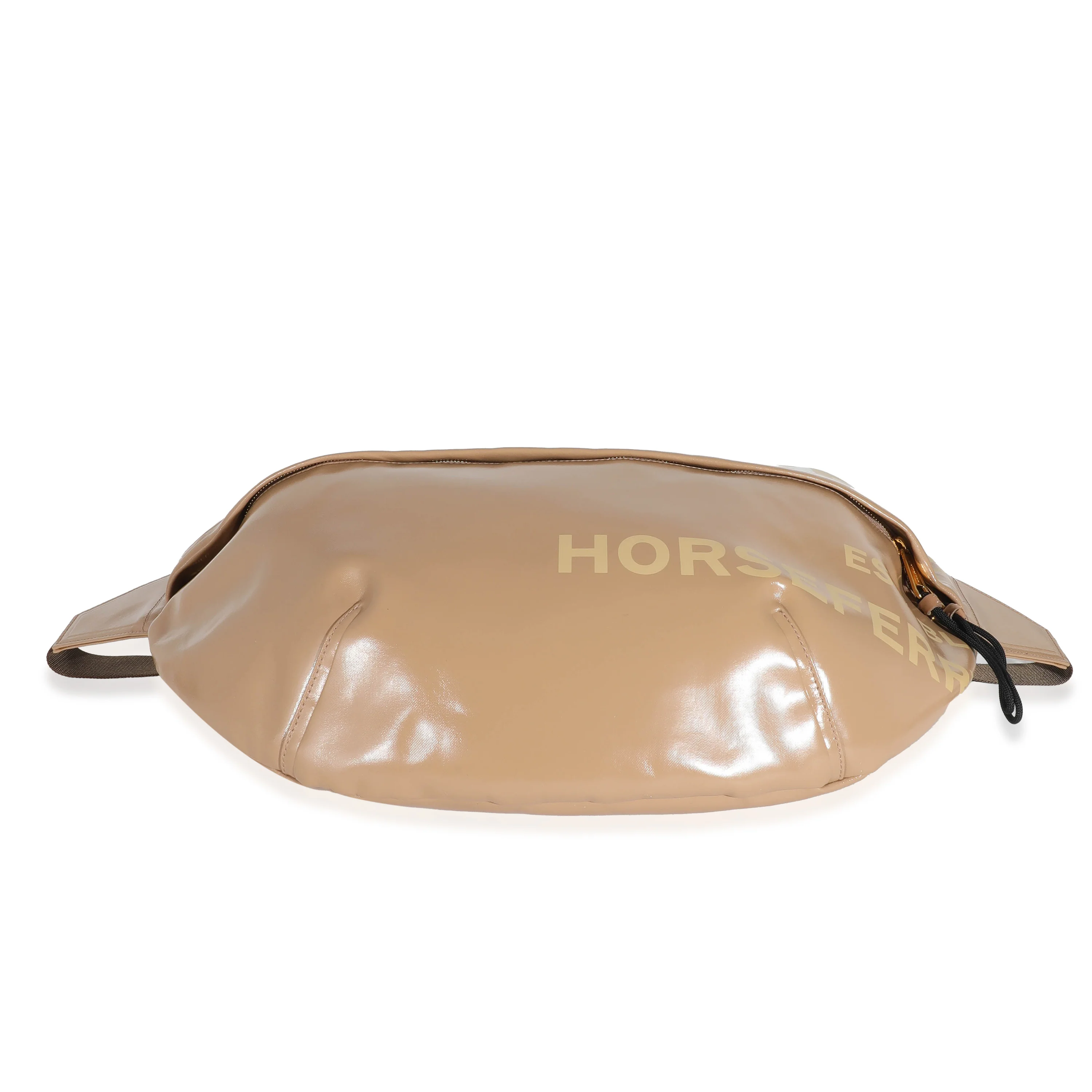 Burberry Beige Coated Canvas Horseferry Sonny XL Bum Bag - Image 4