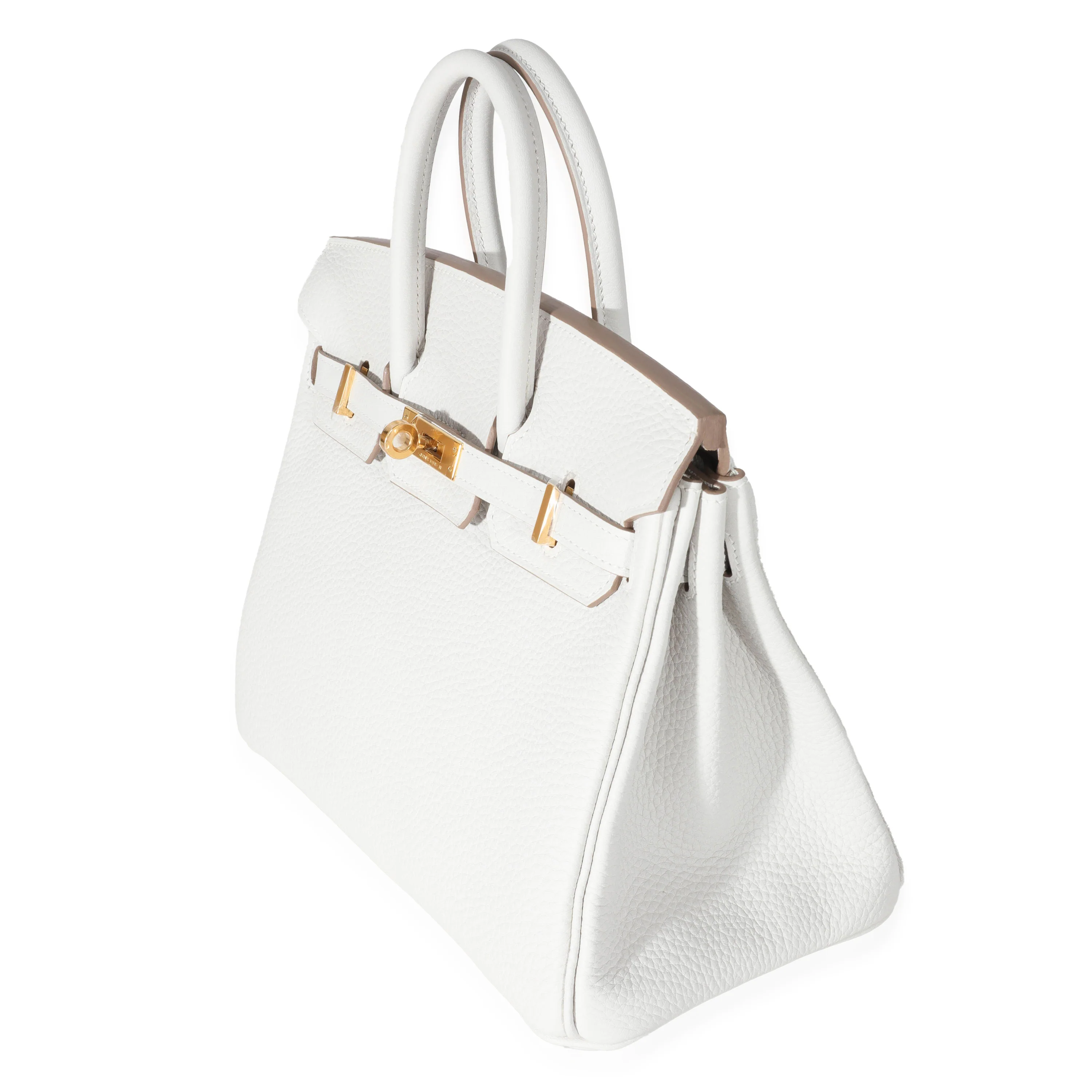 Hermès Togo Gris Pale Birkin 25 GHW - Image 2