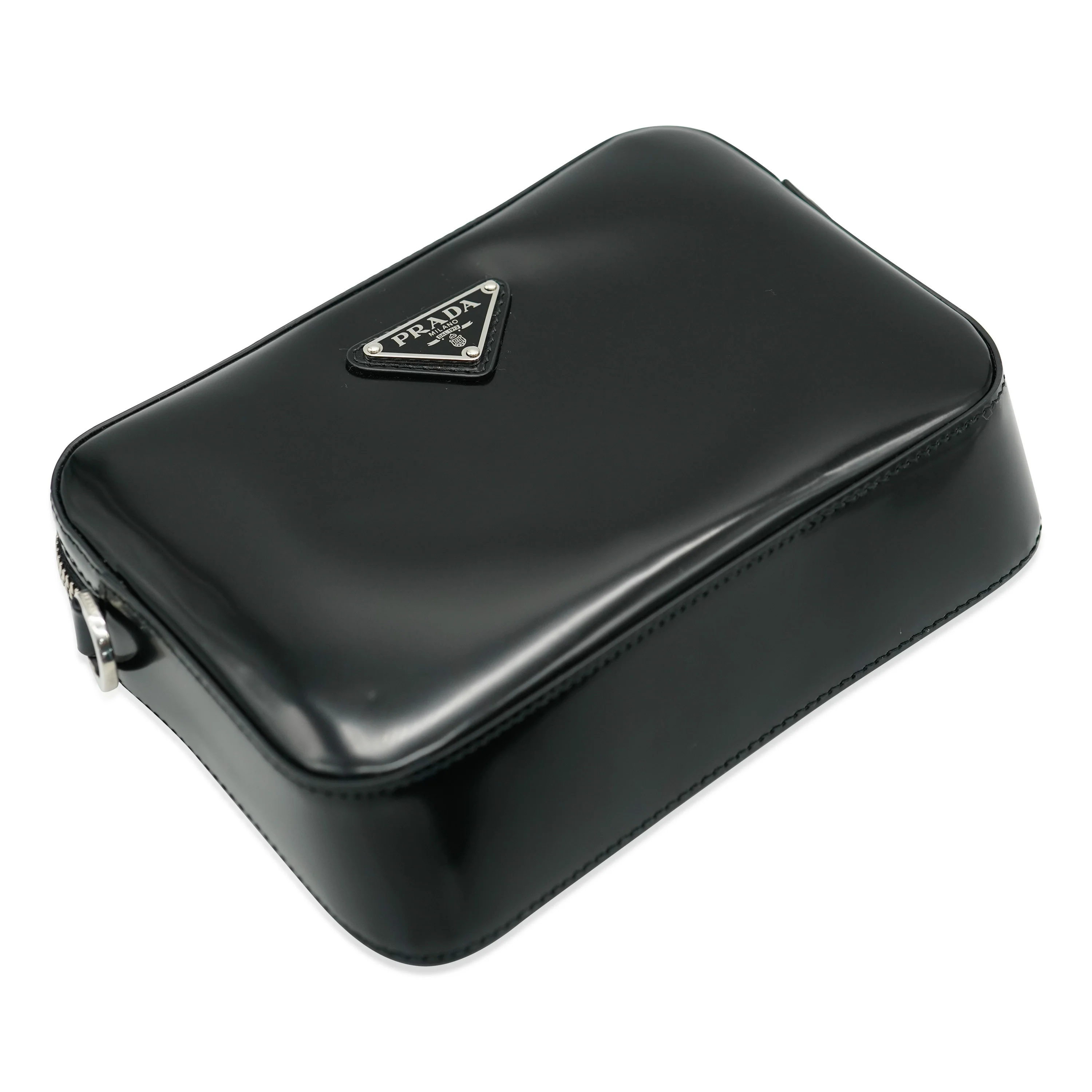 Prada Black Spazzolato Messenger Bag - Image 4