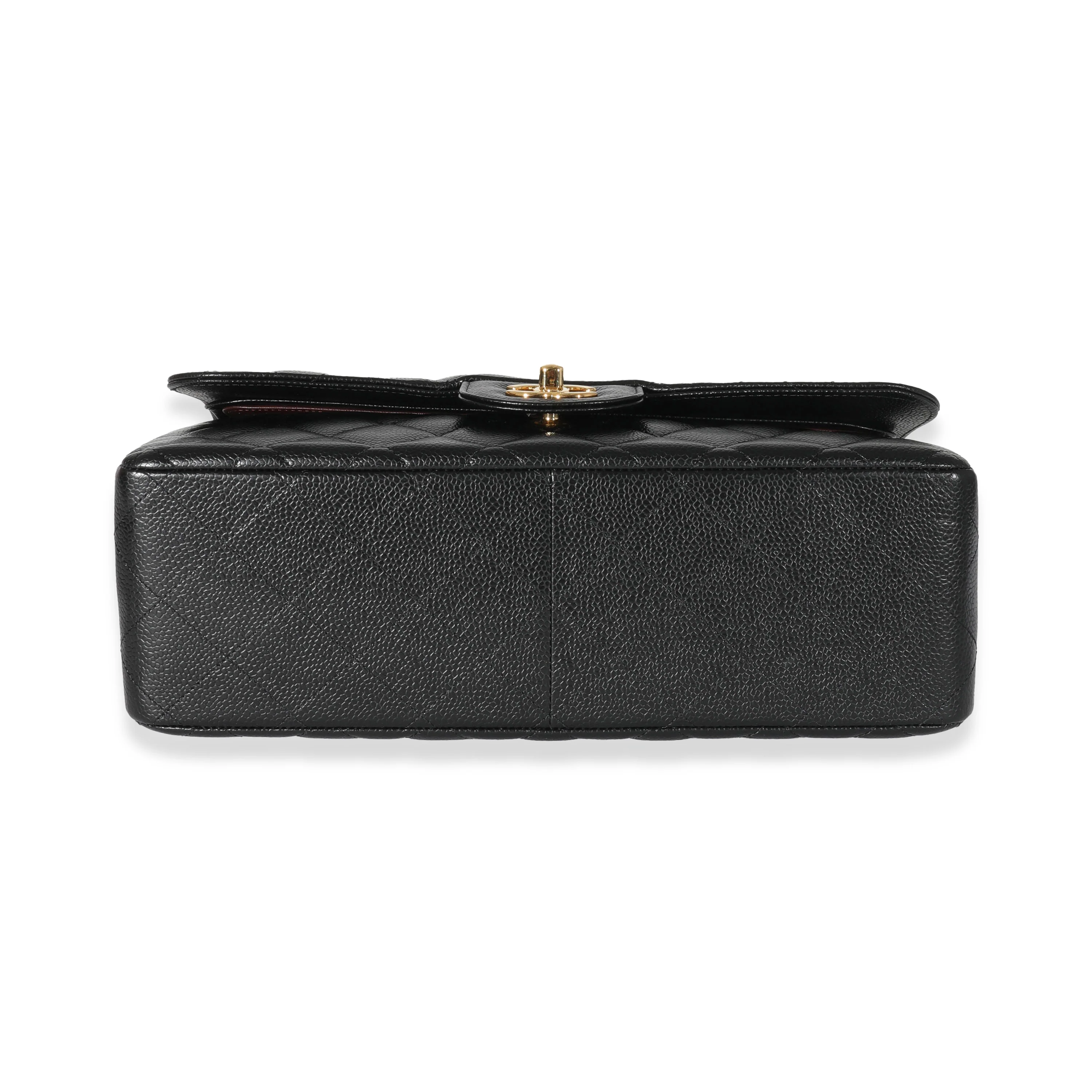 Chanel Black Caviar Jumbo Classic Double Flap Bag - Image 5