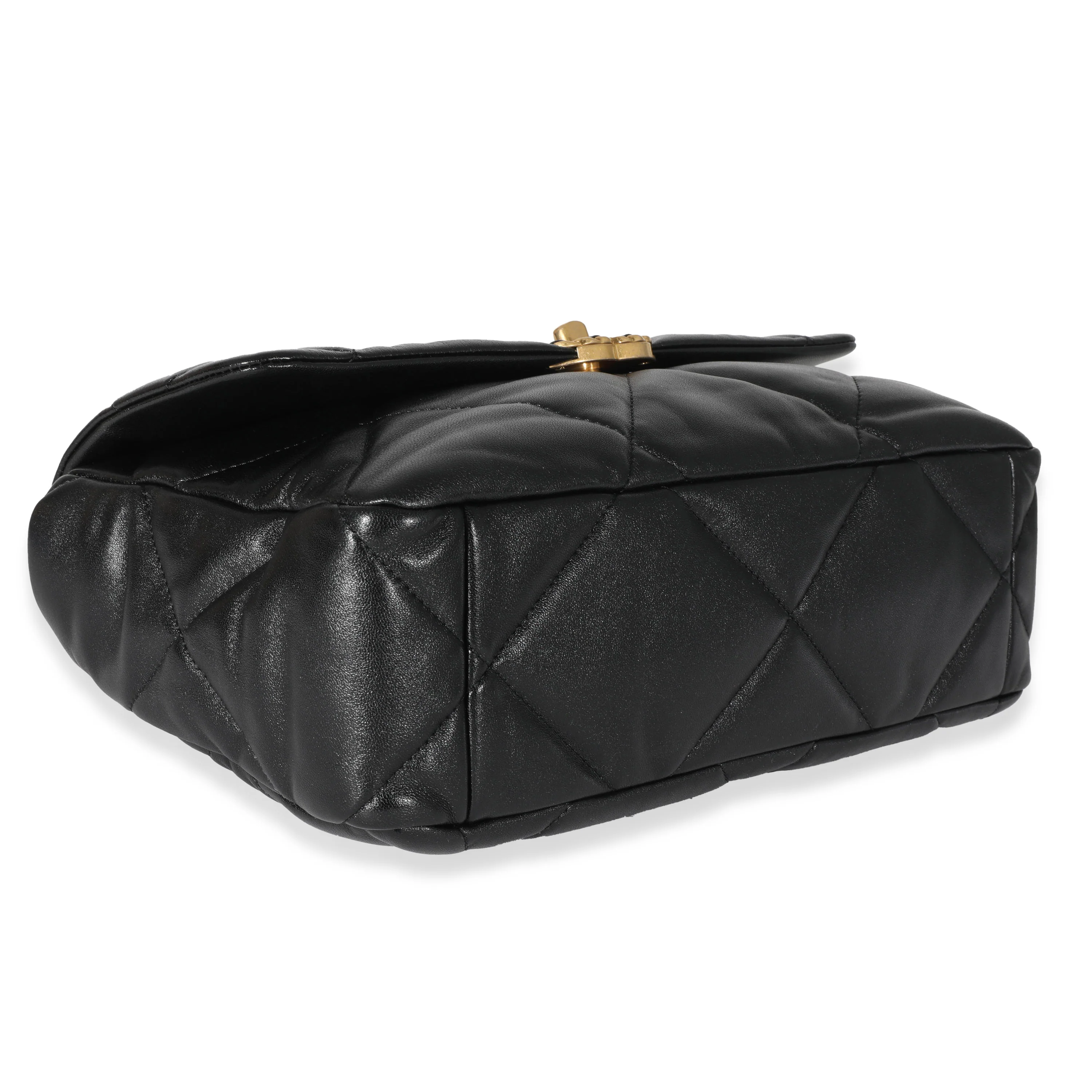 Chanel Black Quilted Goatskin Chanel 19 Flap Bag - Image 6