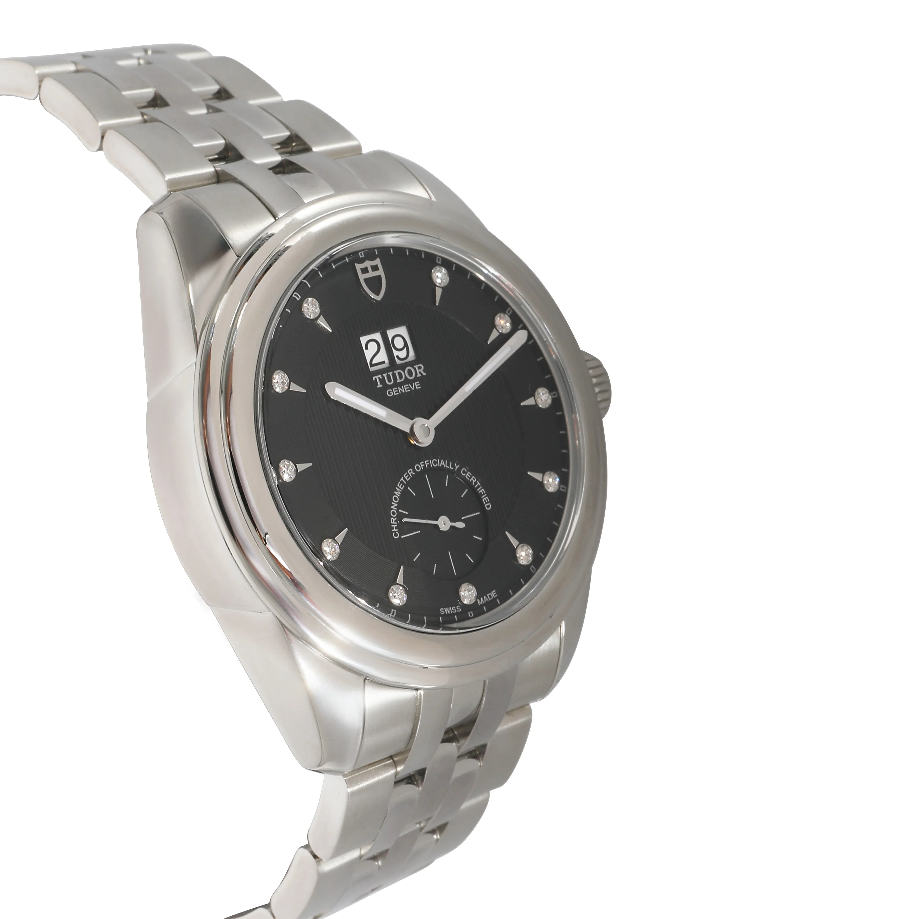 Tudor Glamour Double Date 57100 Mens Watch in Stainless Steel - Image 2