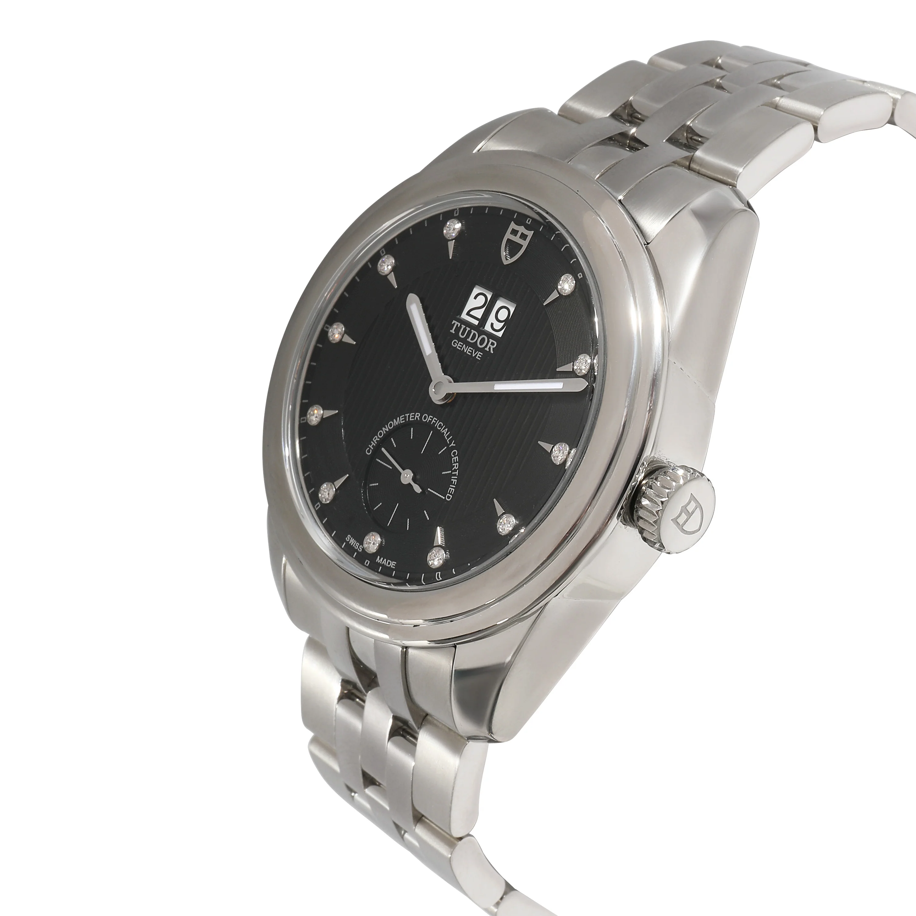 Tudor Glamour Double Date 57100 Mens Watch in Stainless Steel - Image 3