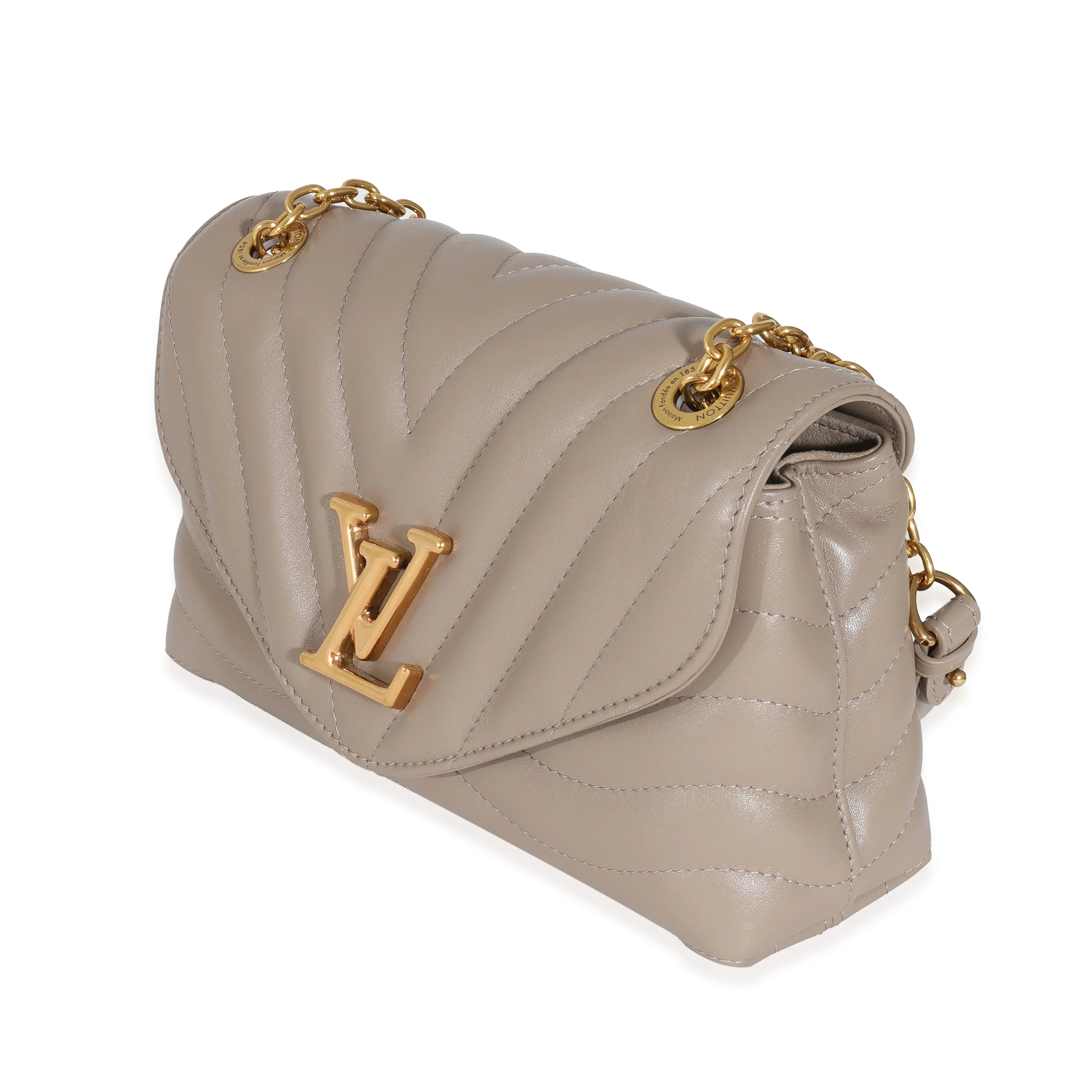 Louis Vuitton Dark Taupe Quilted Calf New Wave Chain MM - Image 2