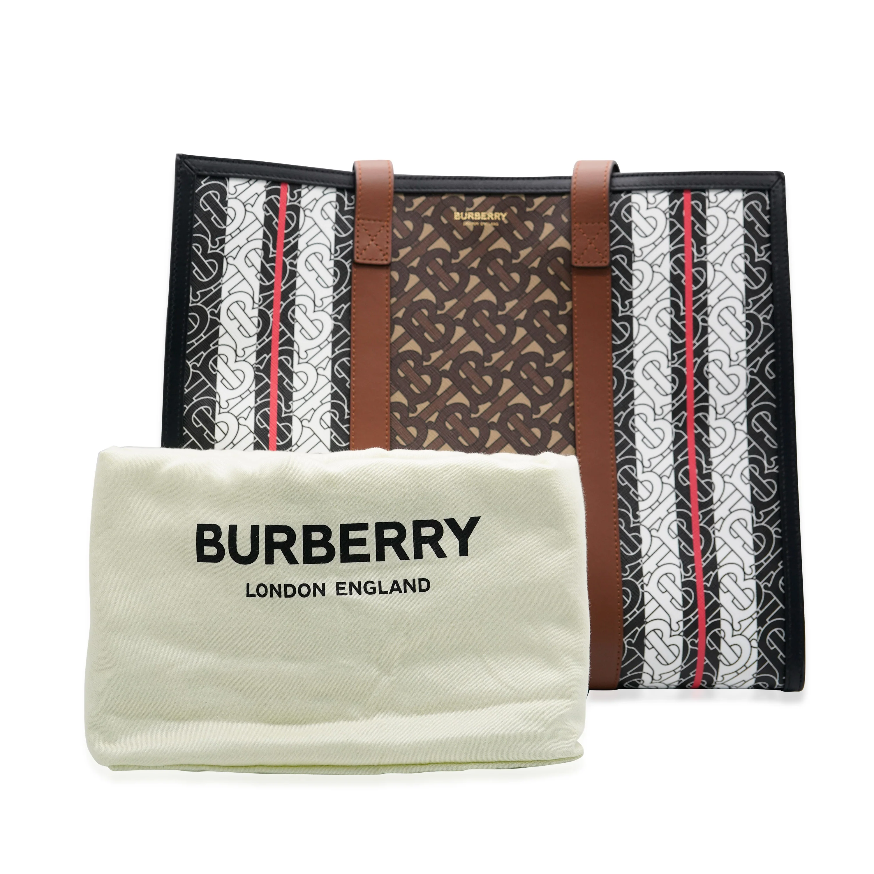 Bridle Canvas Monogram Stripe E-Canvas Tote - Image 9
