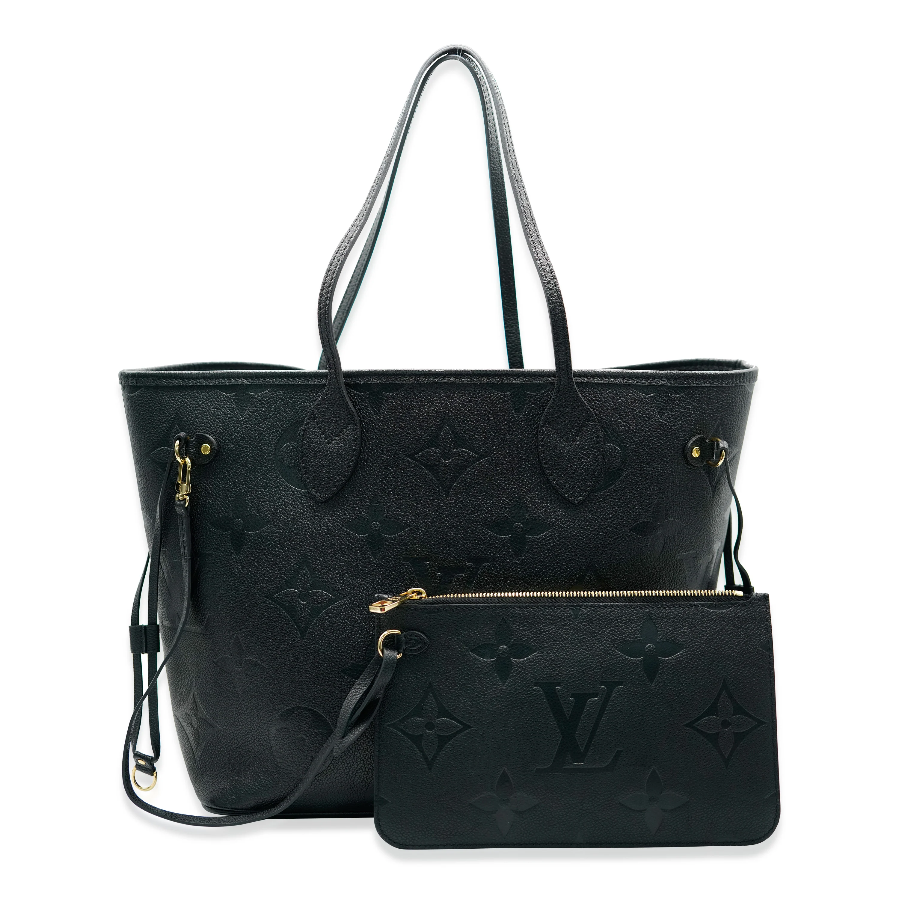 Louis Vuitton Black Monogram Empreinte Neverfull MM