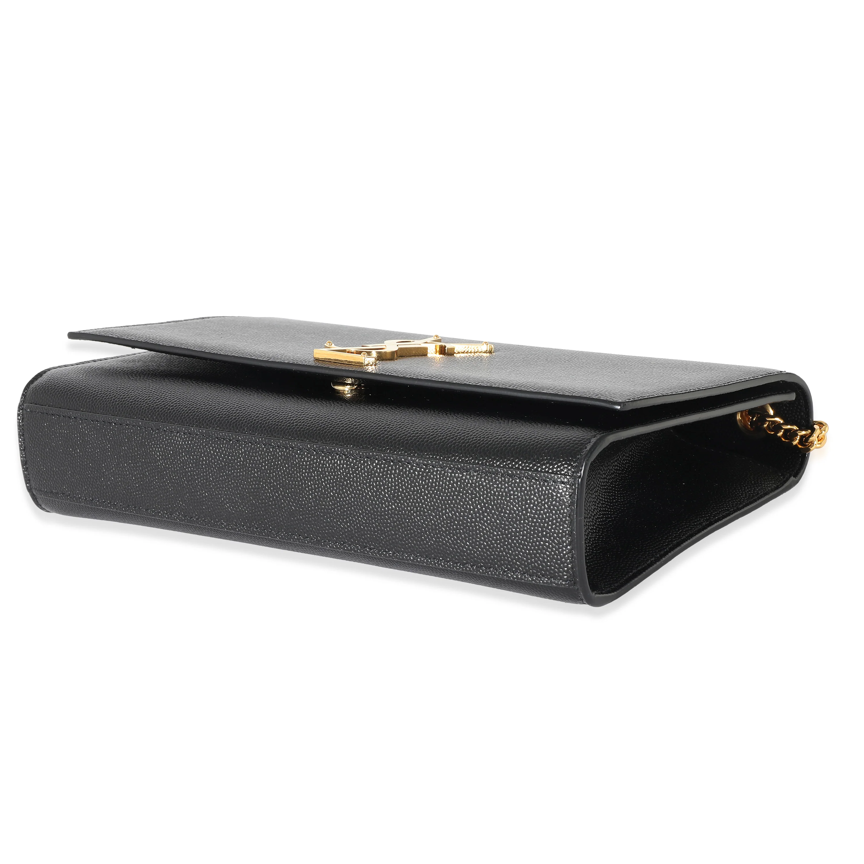 Saint Laurent Black Grain De Poudre Leather Medium Kate Bag - Image 5