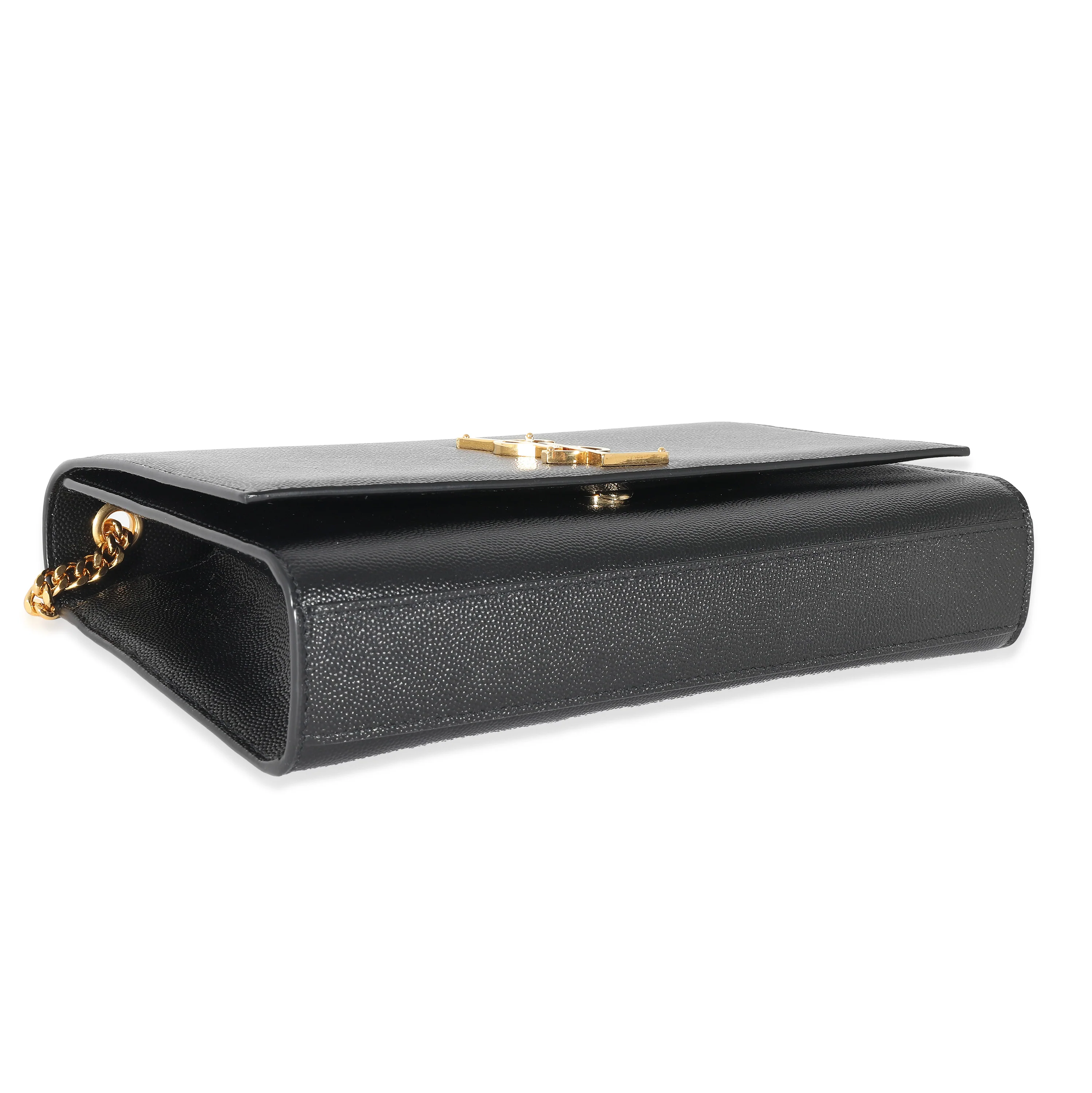 Saint Laurent Black Grain De Poudre Leather Medium Kate Bag - Image 7