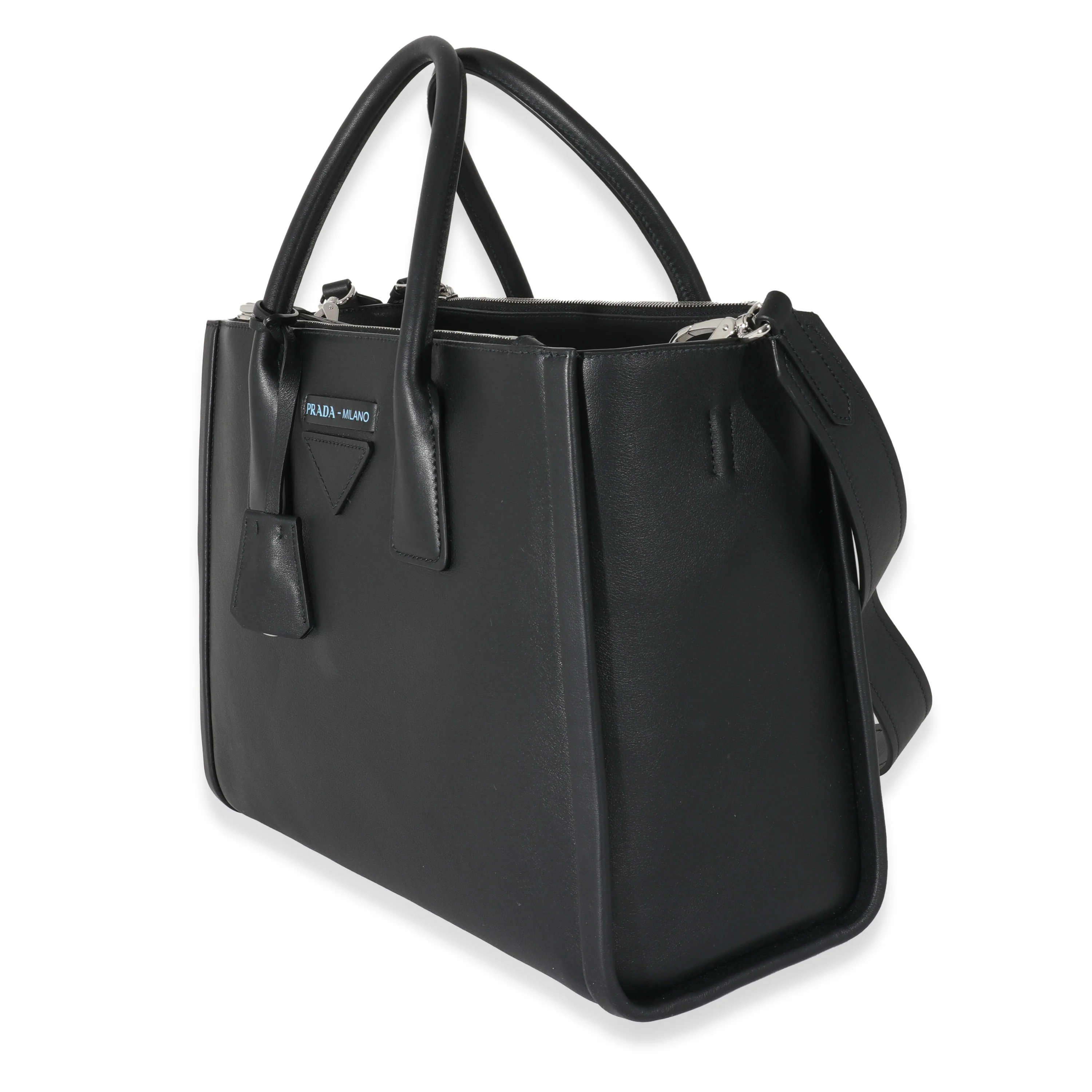 Prada Black Leather Grace Lux Concept Tote - Image 2
