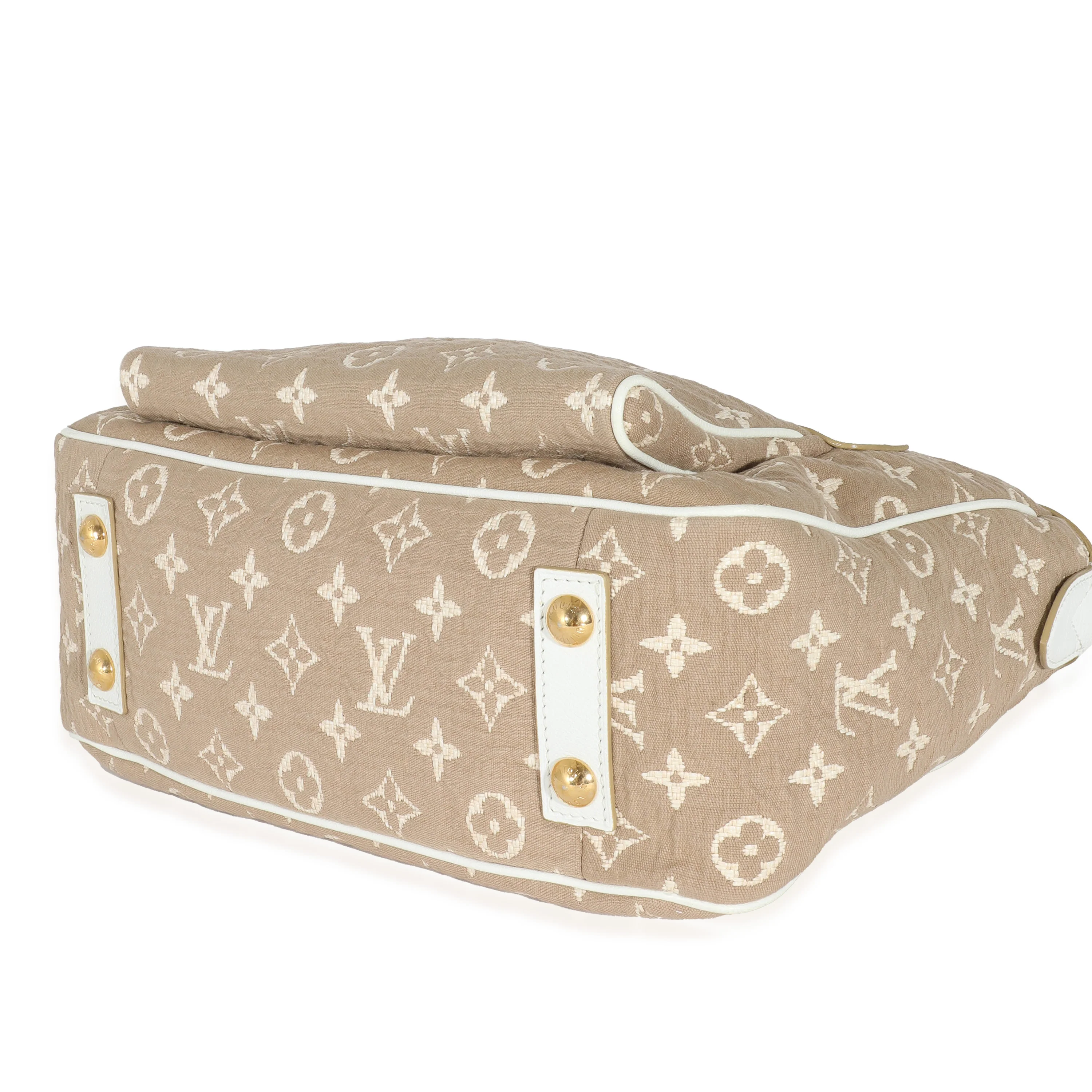 Louis Vuitton Blanc Monogram Jacquard Sabbia Cabas MM - Image 5
