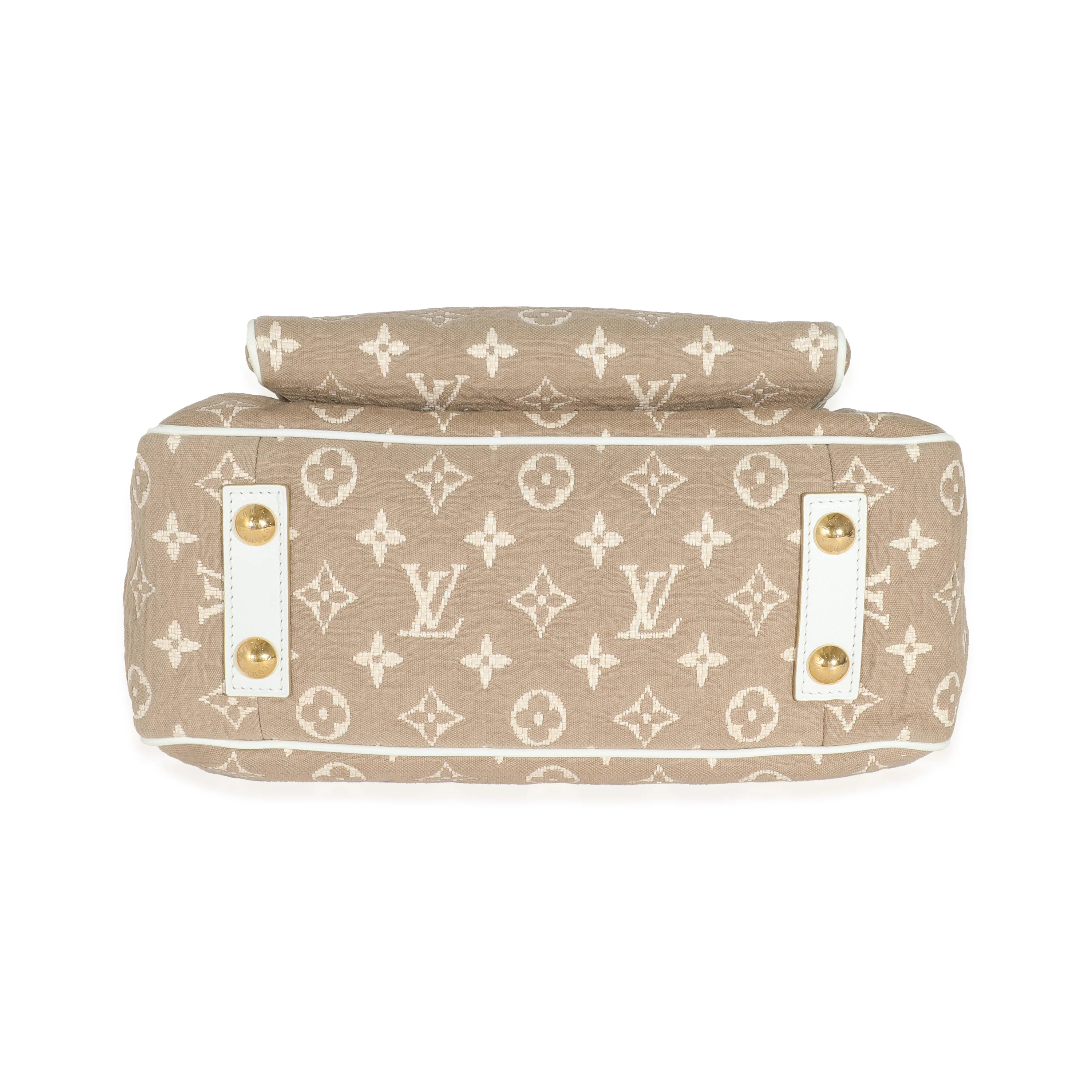 Louis Vuitton Blanc Monogram Jacquard Sabbia Cabas MM - Image 6