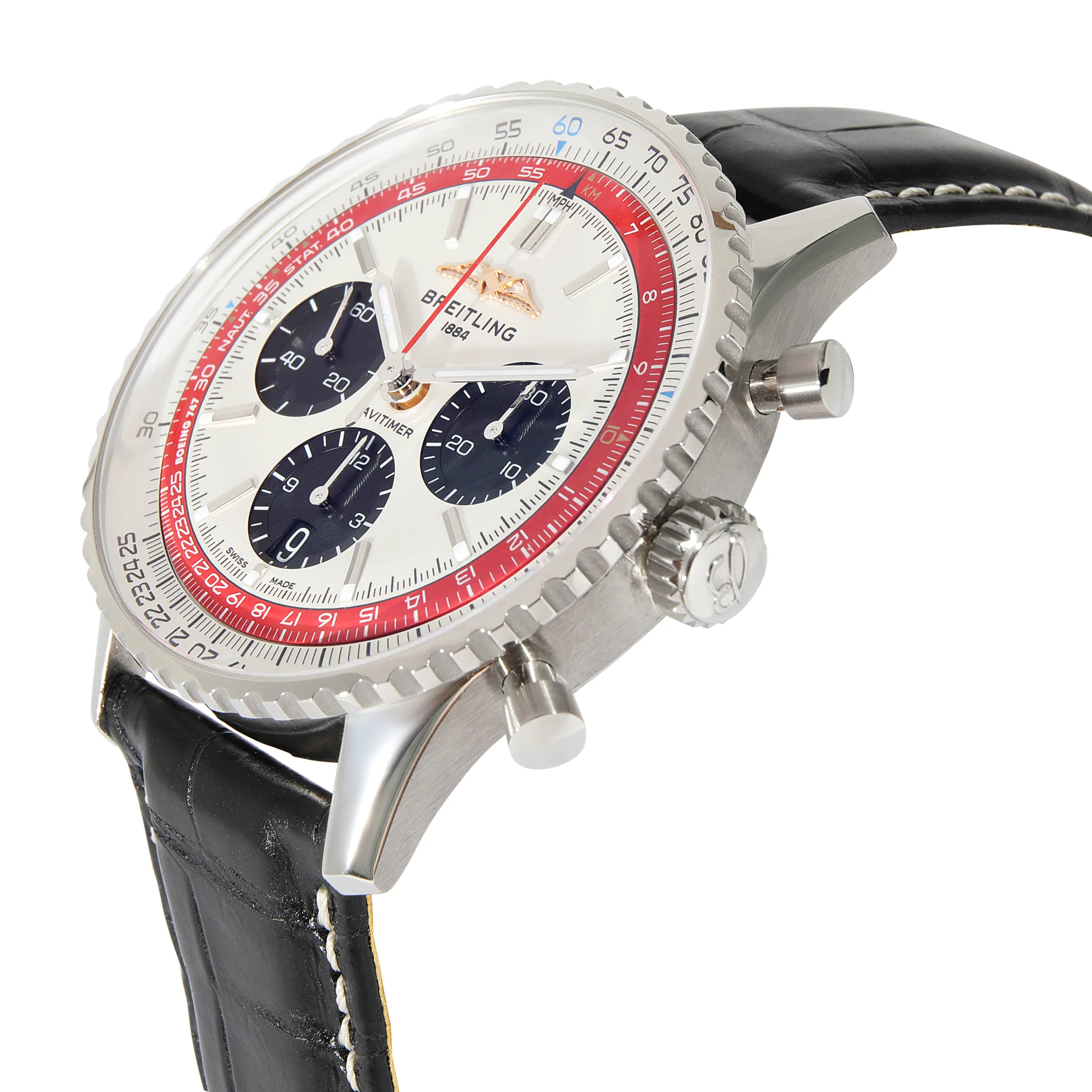 Breitling Navitimer B01 Boeing 747 AB01383B1G1P1 Mens Watch in  Stainless Ste - Image 3