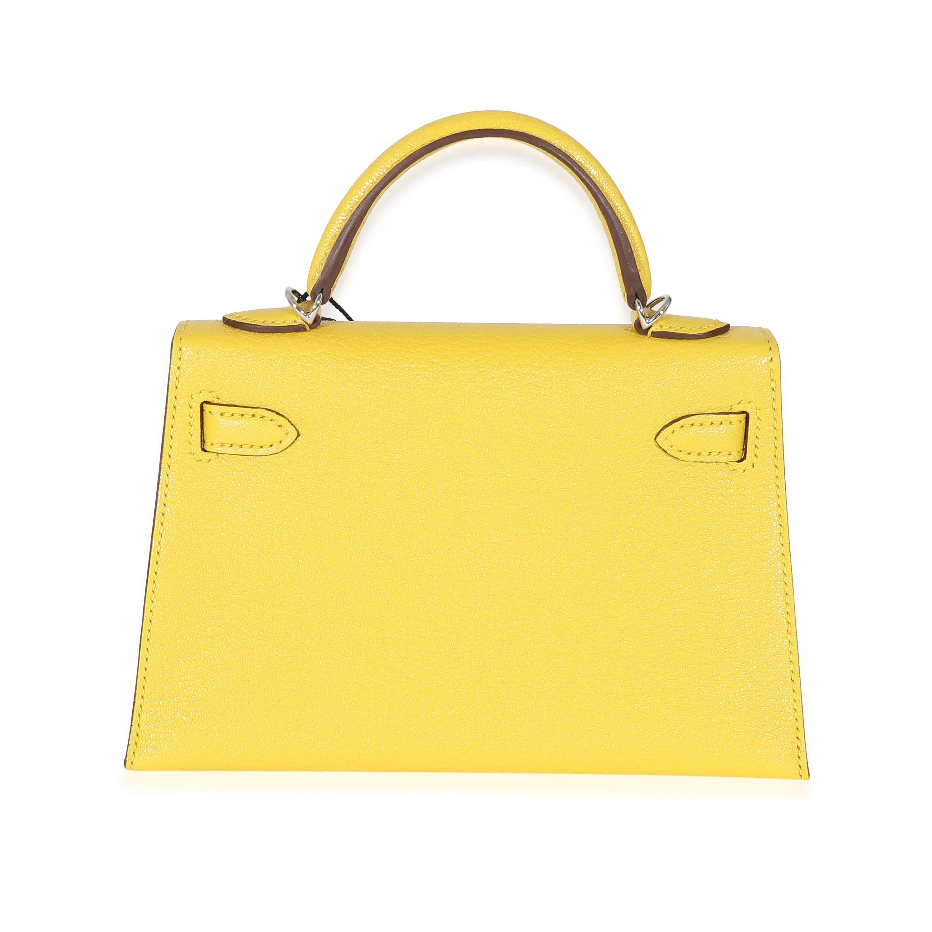 Jaune De Naples Beton Verso Chevre Mysore Mini Sellier II Kelly 20 PHW - Image 3